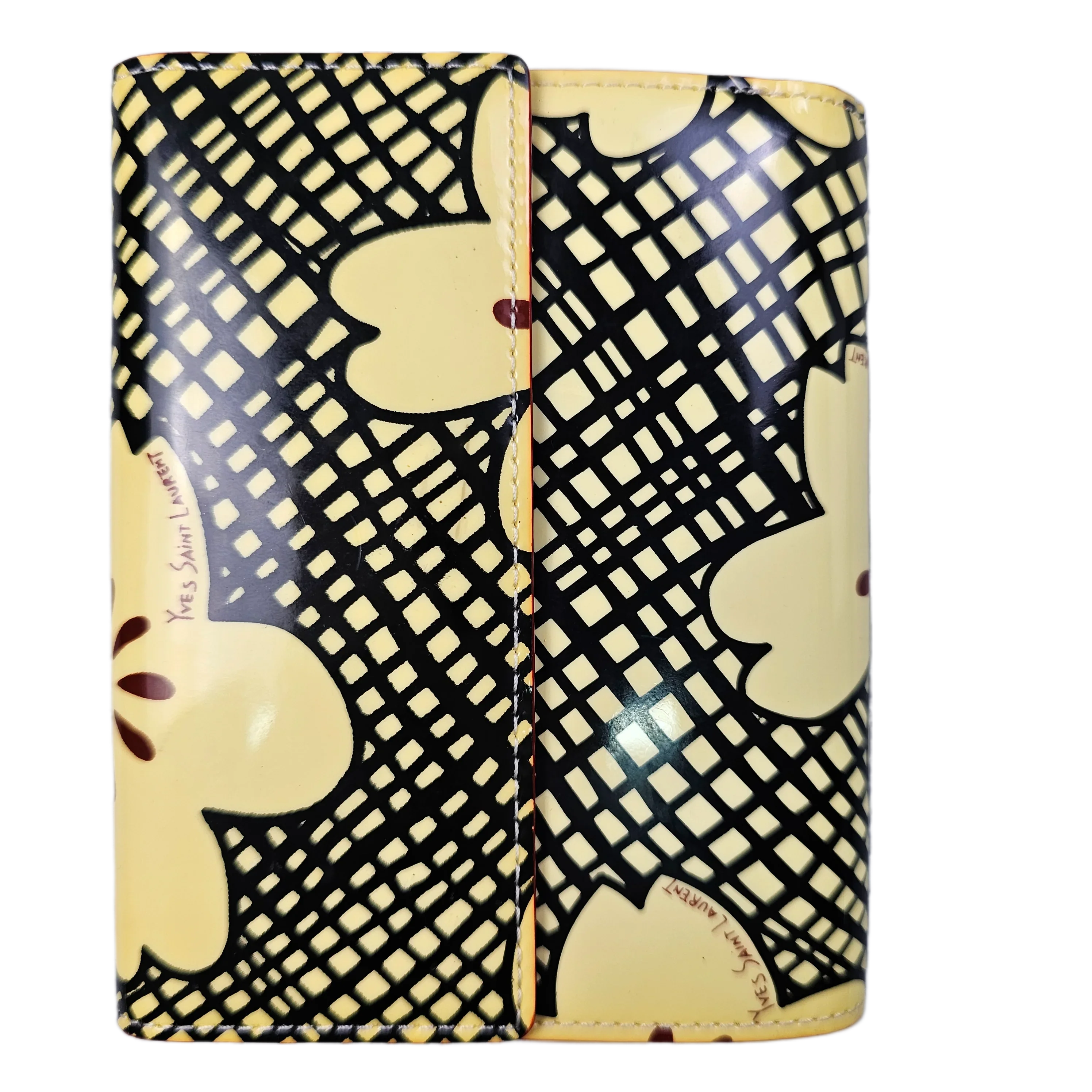 Saint Laurent Abstract Canvas Wallet - Lost Designer