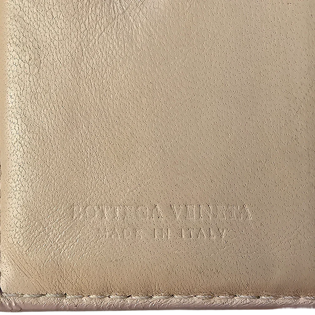 Bottega Veneta Intrecciato Beige Leather Wallet - Lost Designer