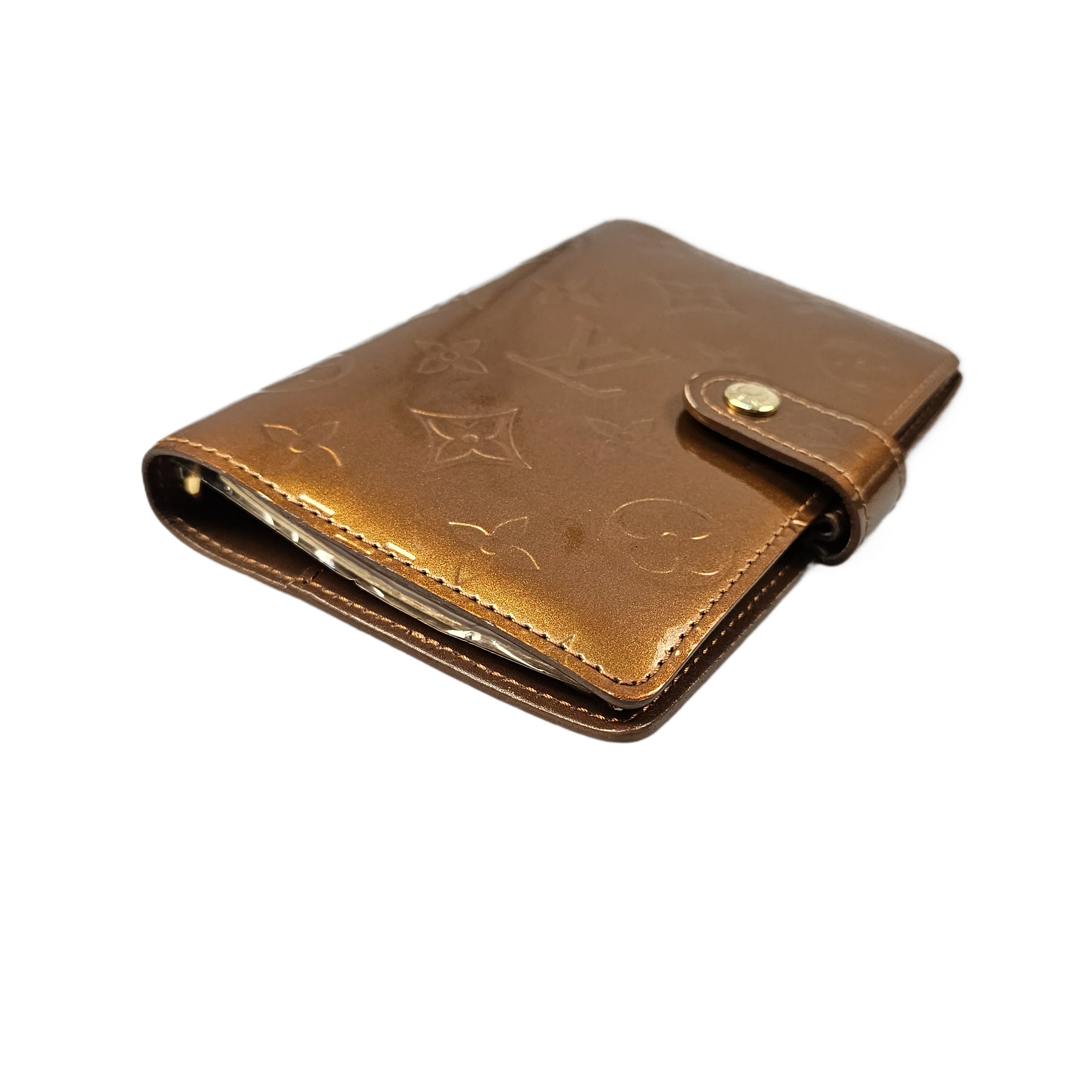 Louis Vuitton Vernis Monogram Bronze Leather Agenda - Lost Designer