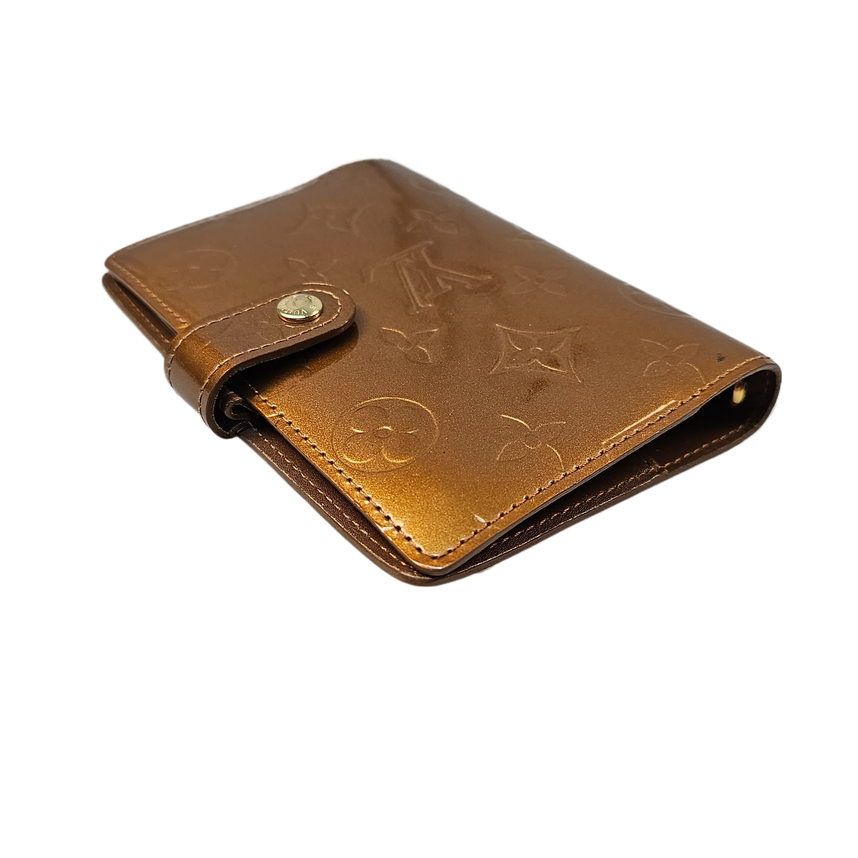 Louis Vuitton Vernis Monogram Bronze Leather Agenda - Lost Designer