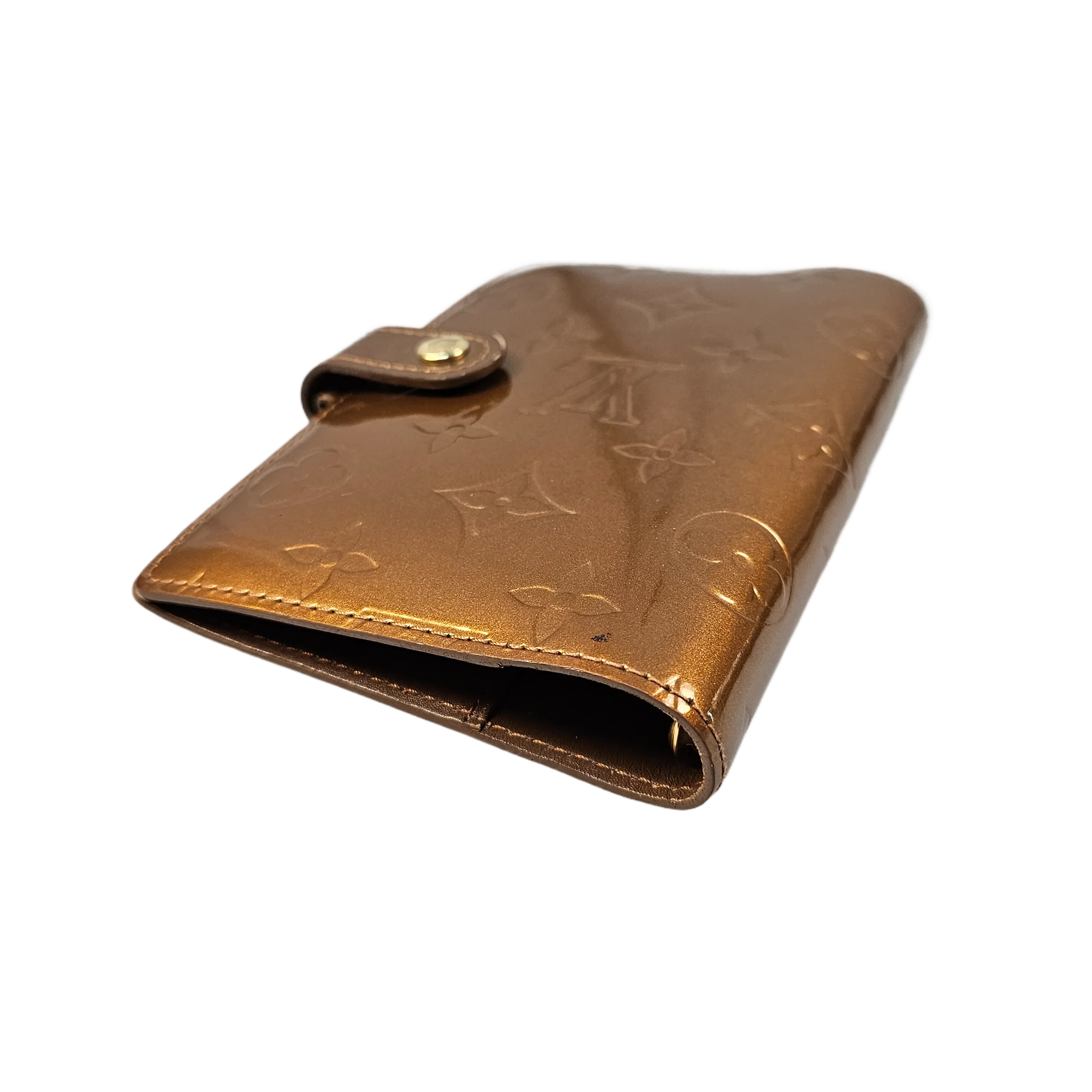 Louis Vuitton Vernis Monogram Bronze Leather Agenda - Lost Designer
