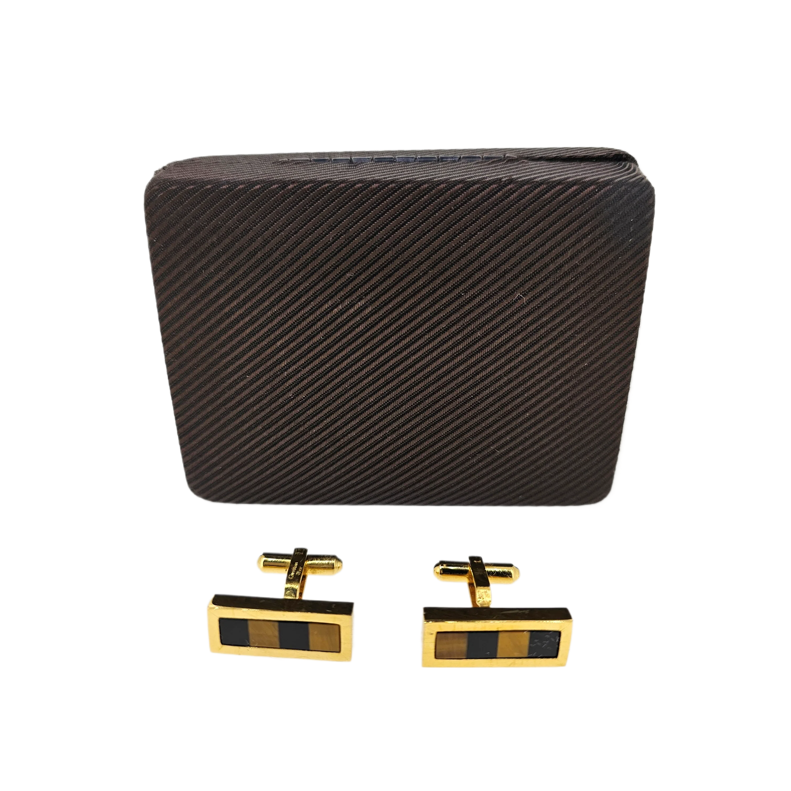 Dior Metal Gold-tone Cufflinks - Lost Designer