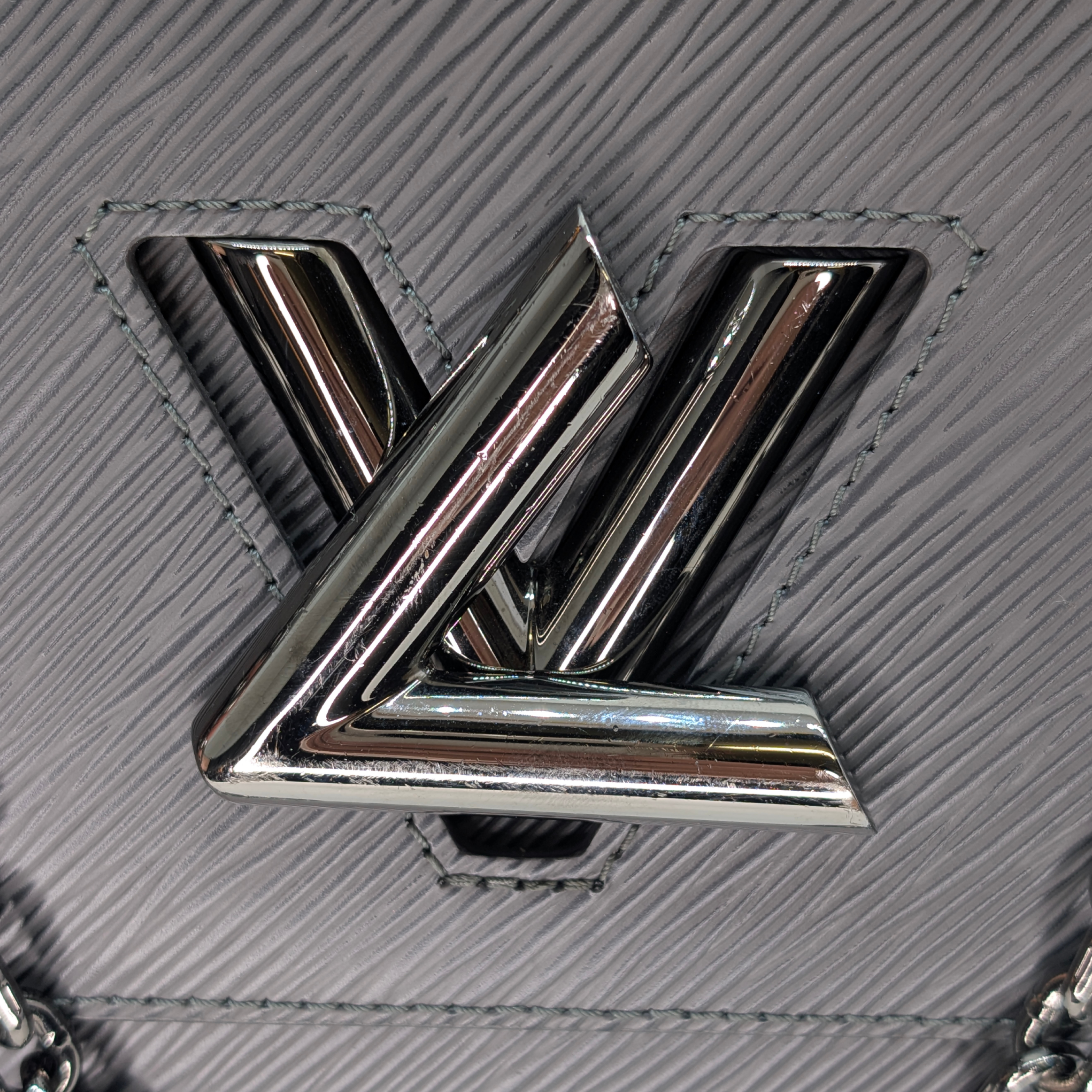 Louis Vuitton Twist MM Crossbody Bag Deep Grey