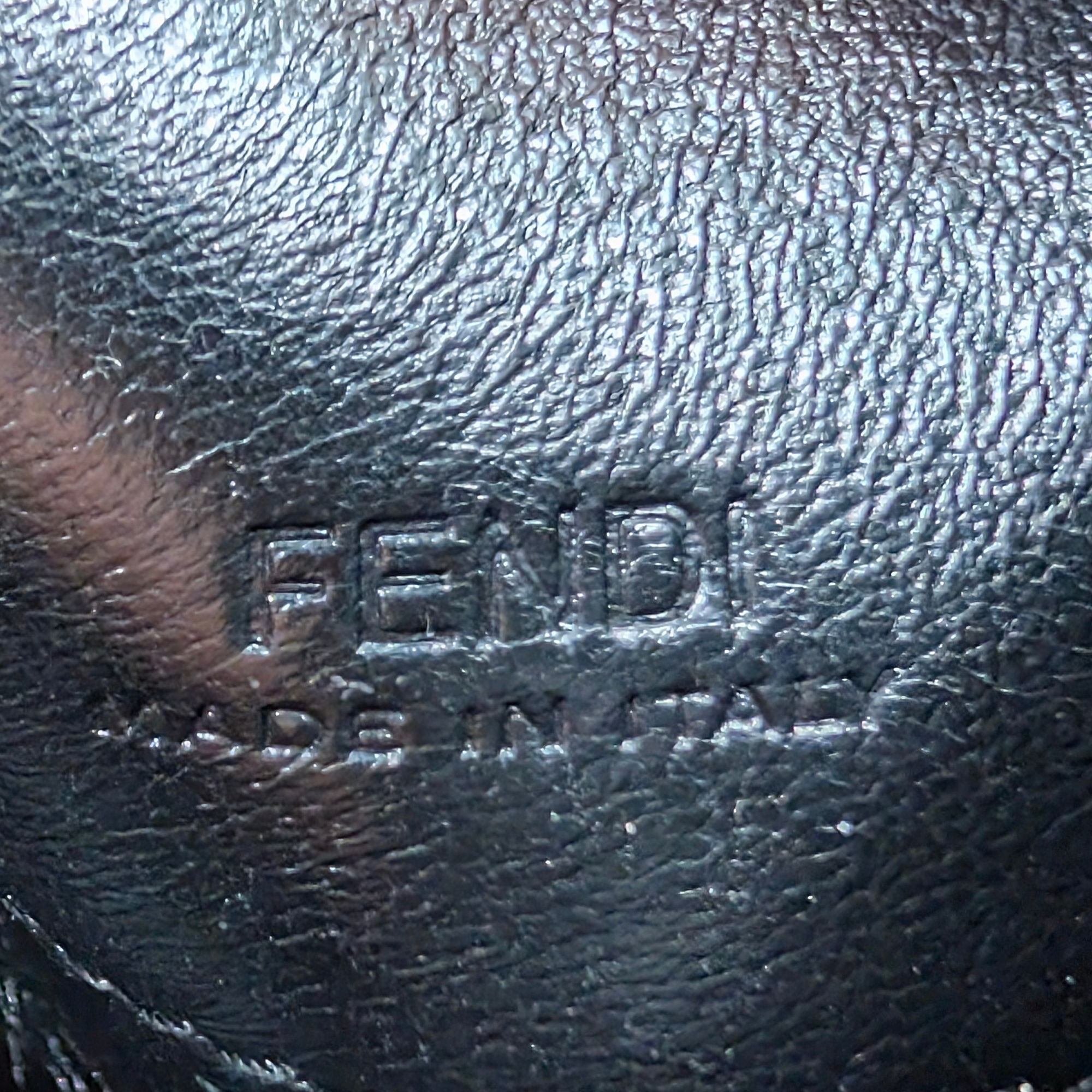Fendi Nano Baguette Charm Bag Black