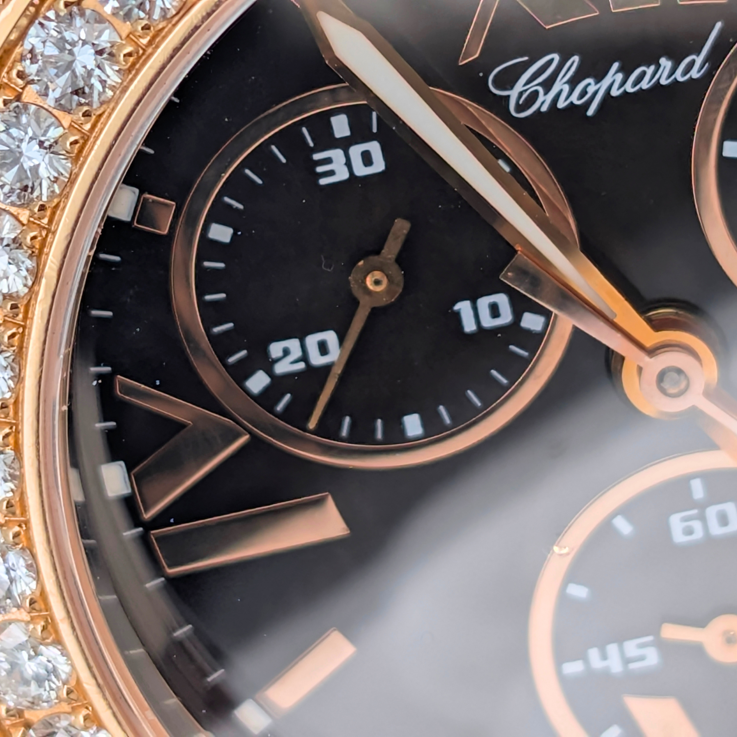 Chopard Happy Sport Chronograph 18k Rose Gold 42mm Watch 283583-5004