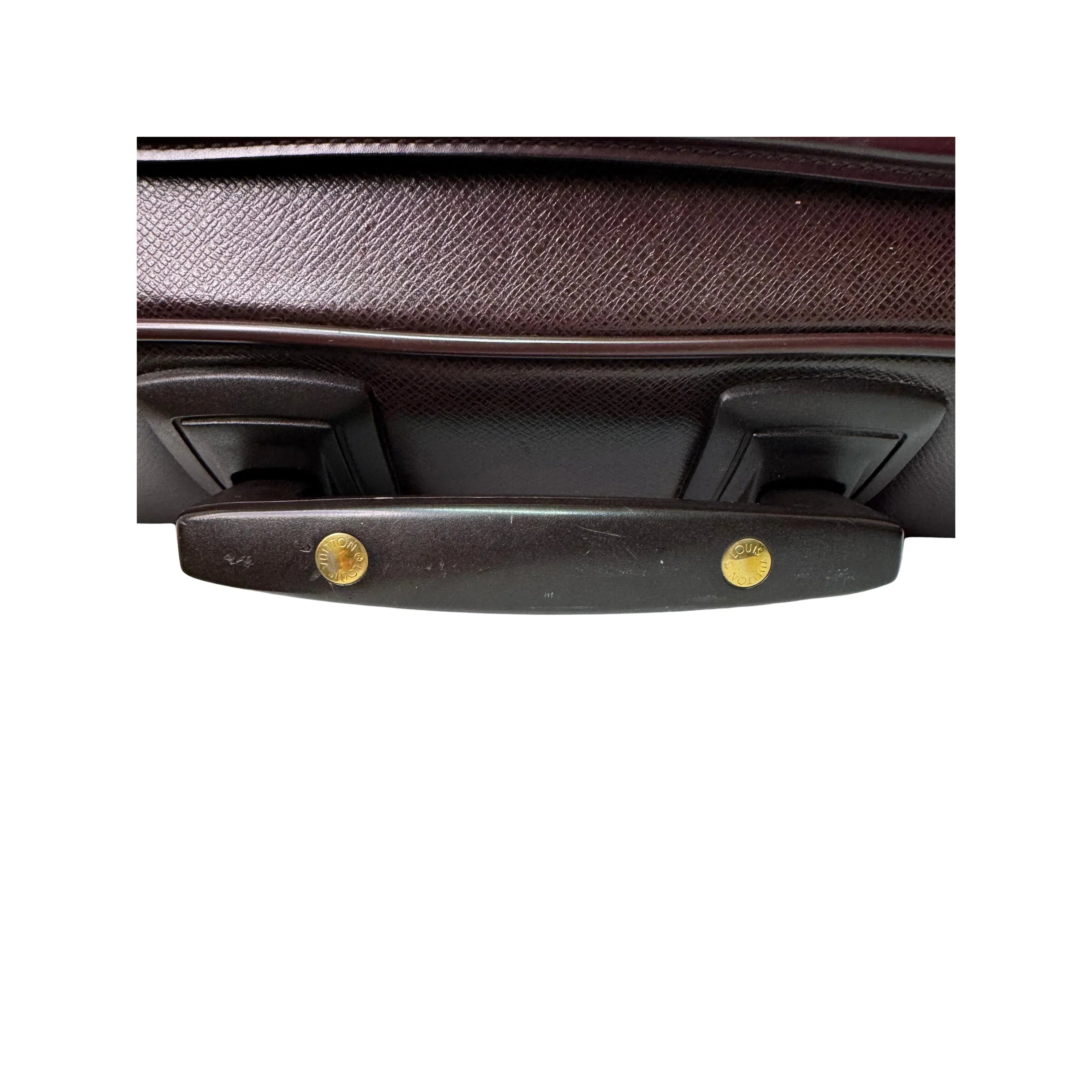 Louis Vuitton Pegase 45 Luggage Bag Leather Burgundy - Lost Designer