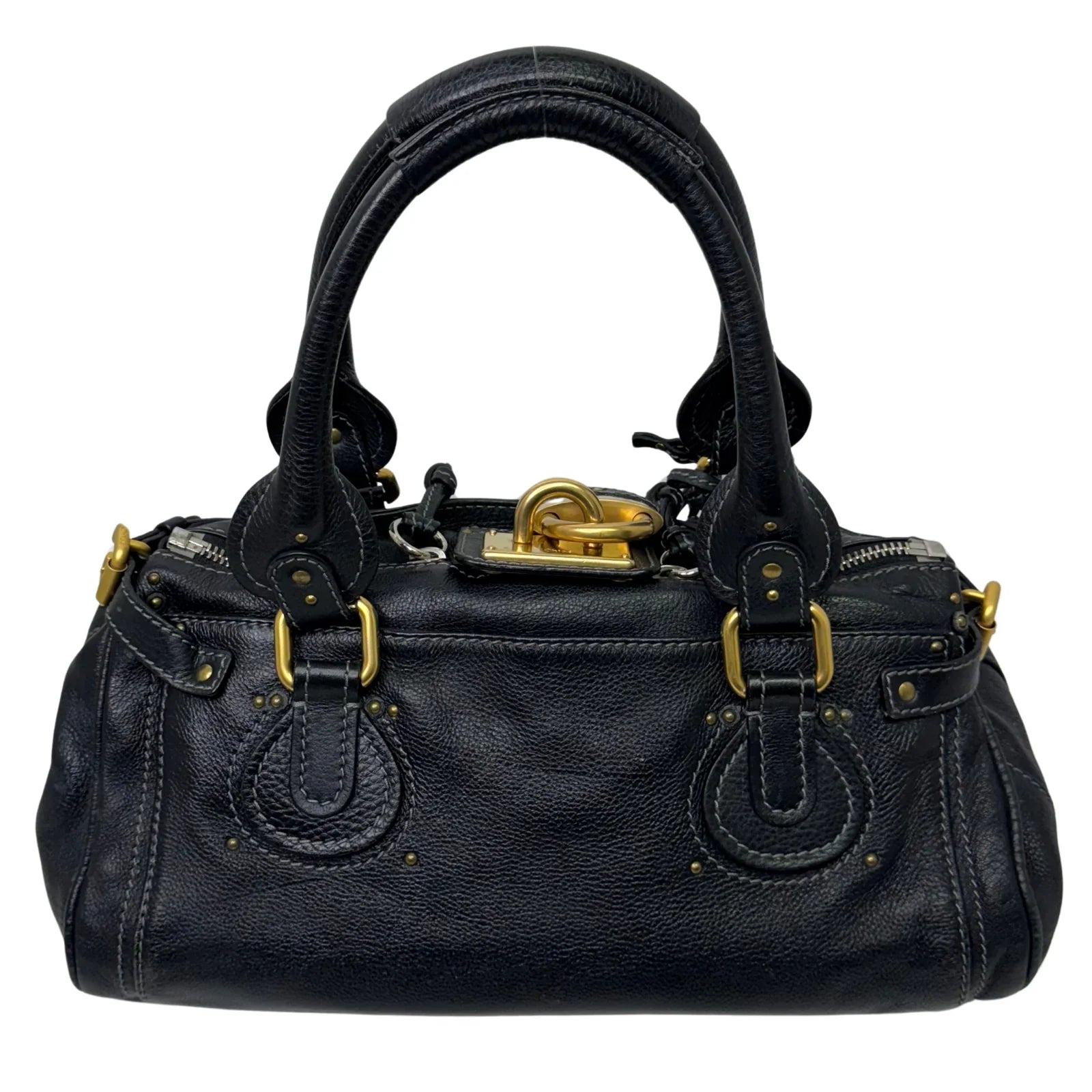 Chloe Paddington Leather Bag Black - Lost Designer