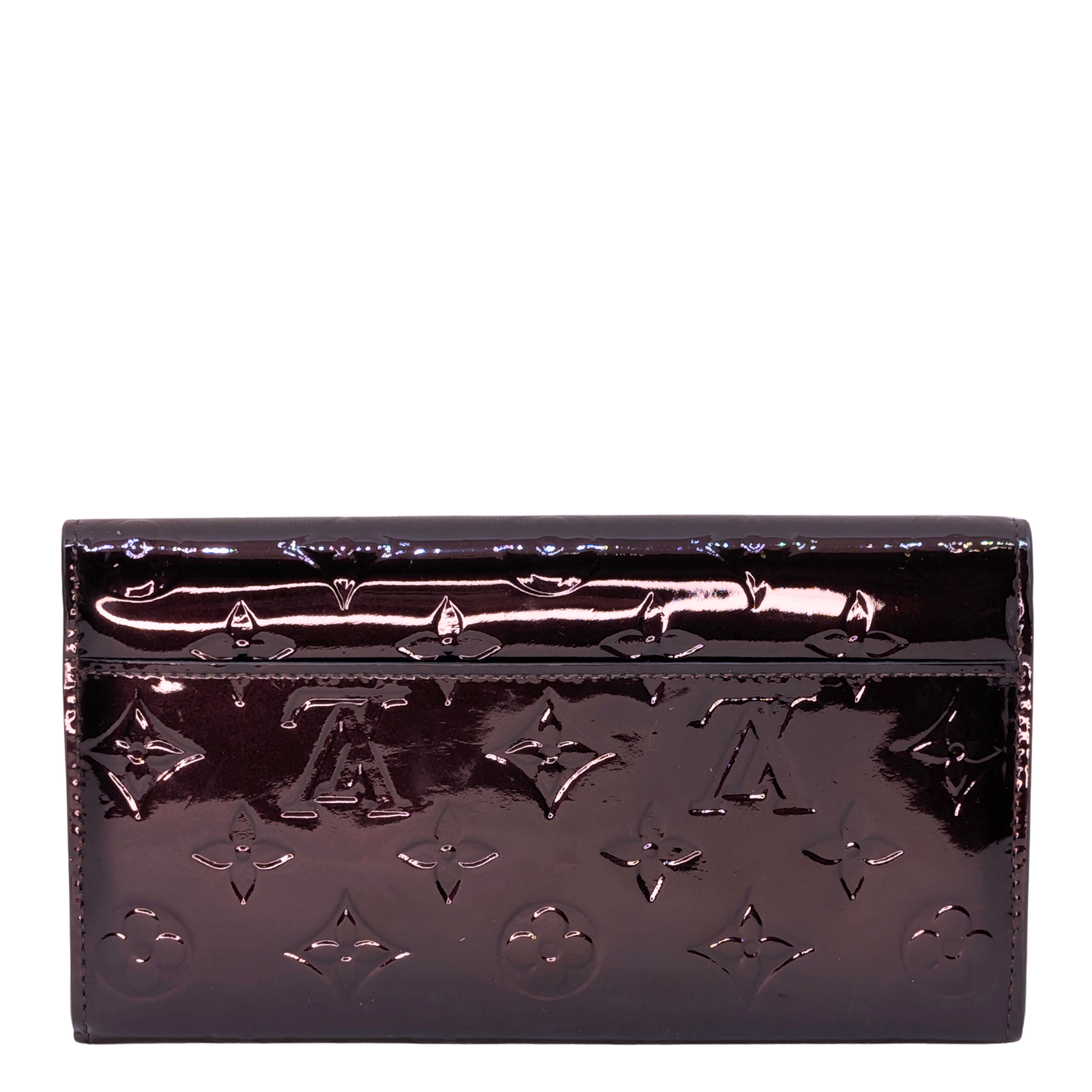 Louis Vuitton Sarah Long Wallet Amarante Burgundy