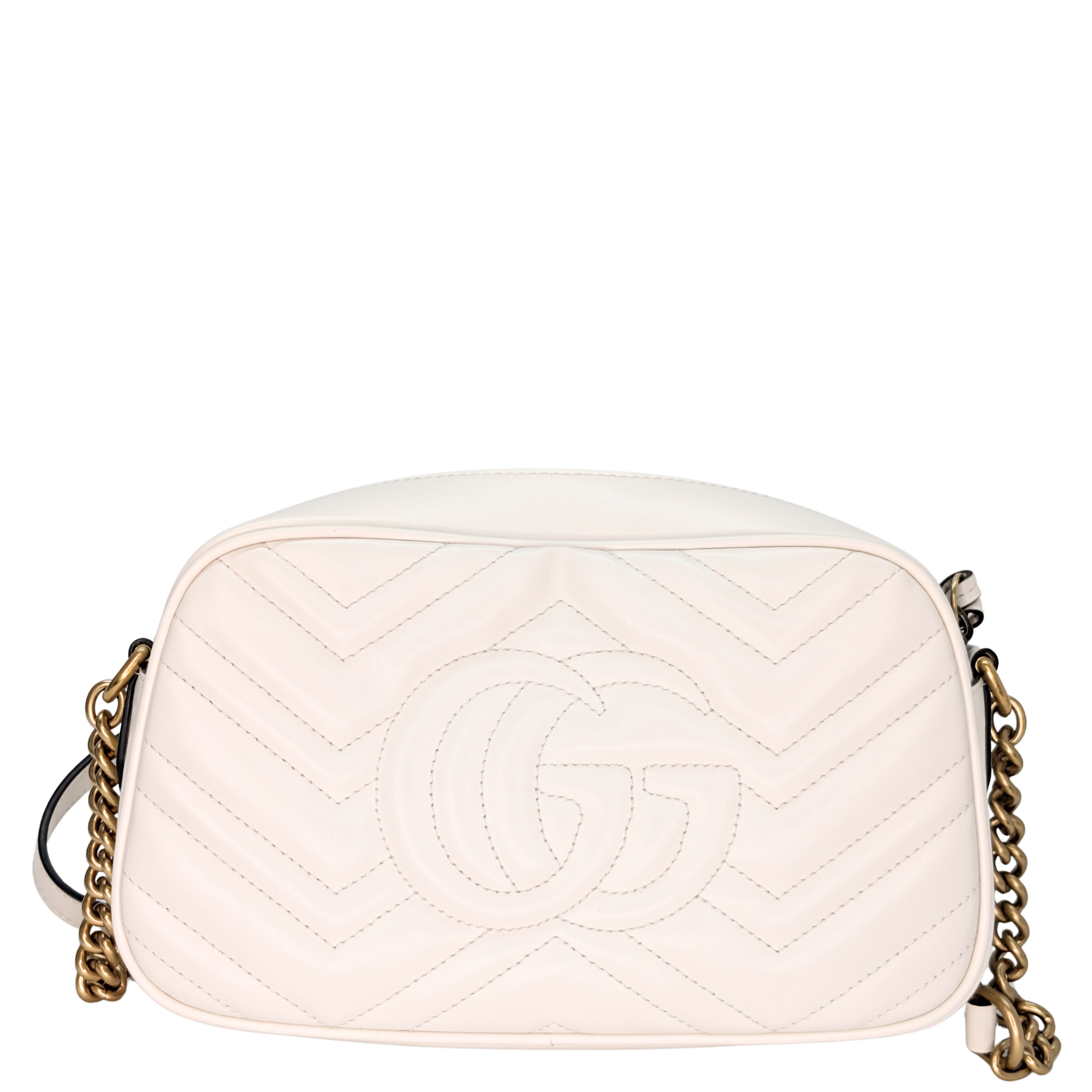 Gucci GG Marmont Small Camera Shoulder Bag White