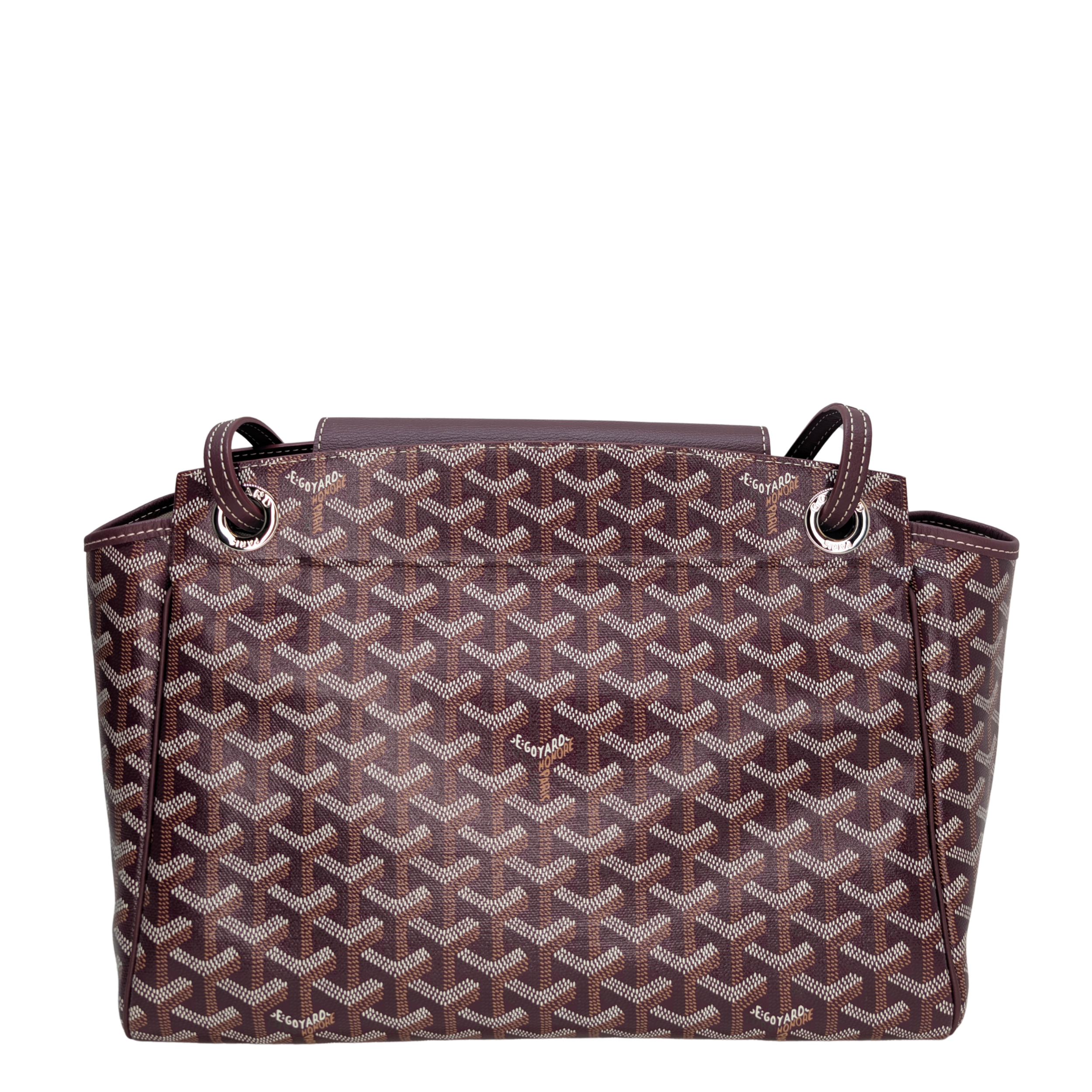 Goyard Goyardine Rouette PM Shoulder Bag Burgundy