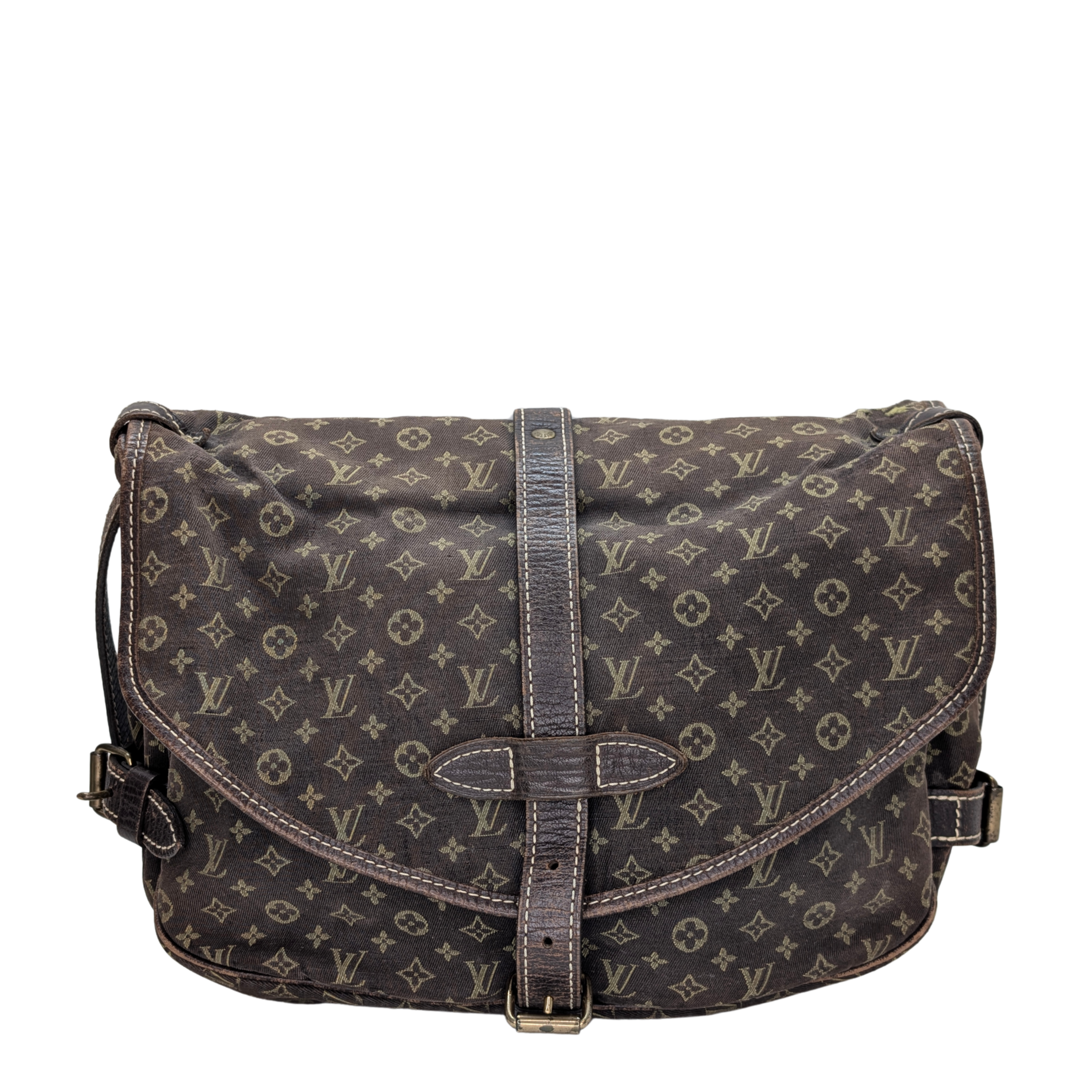 Louis Vuitton Saumur 30 Mini Lin Monogram Crossbody Bag