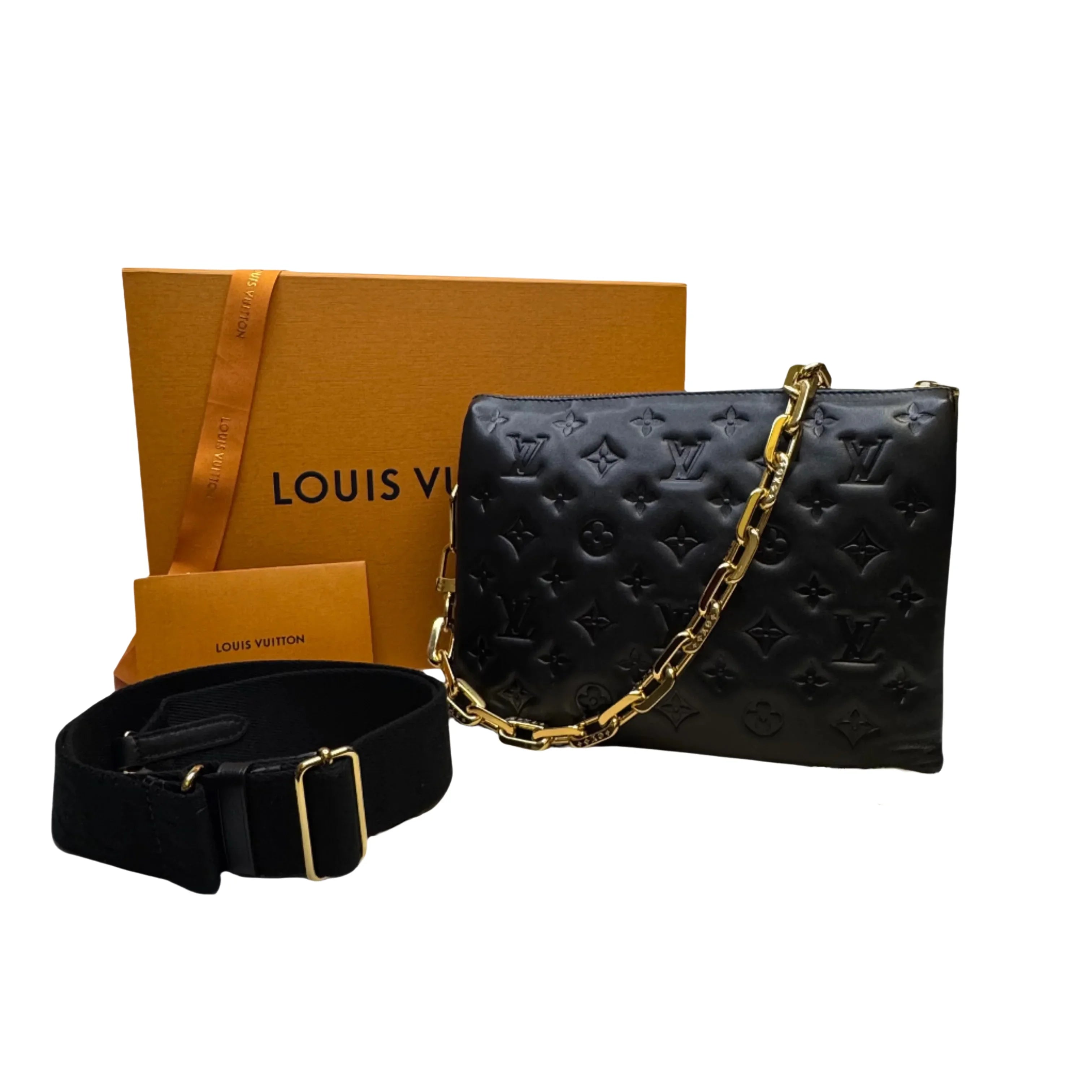 Louis Vuitton Coussin PM Black Shoulder Bag Black - Lost Designer