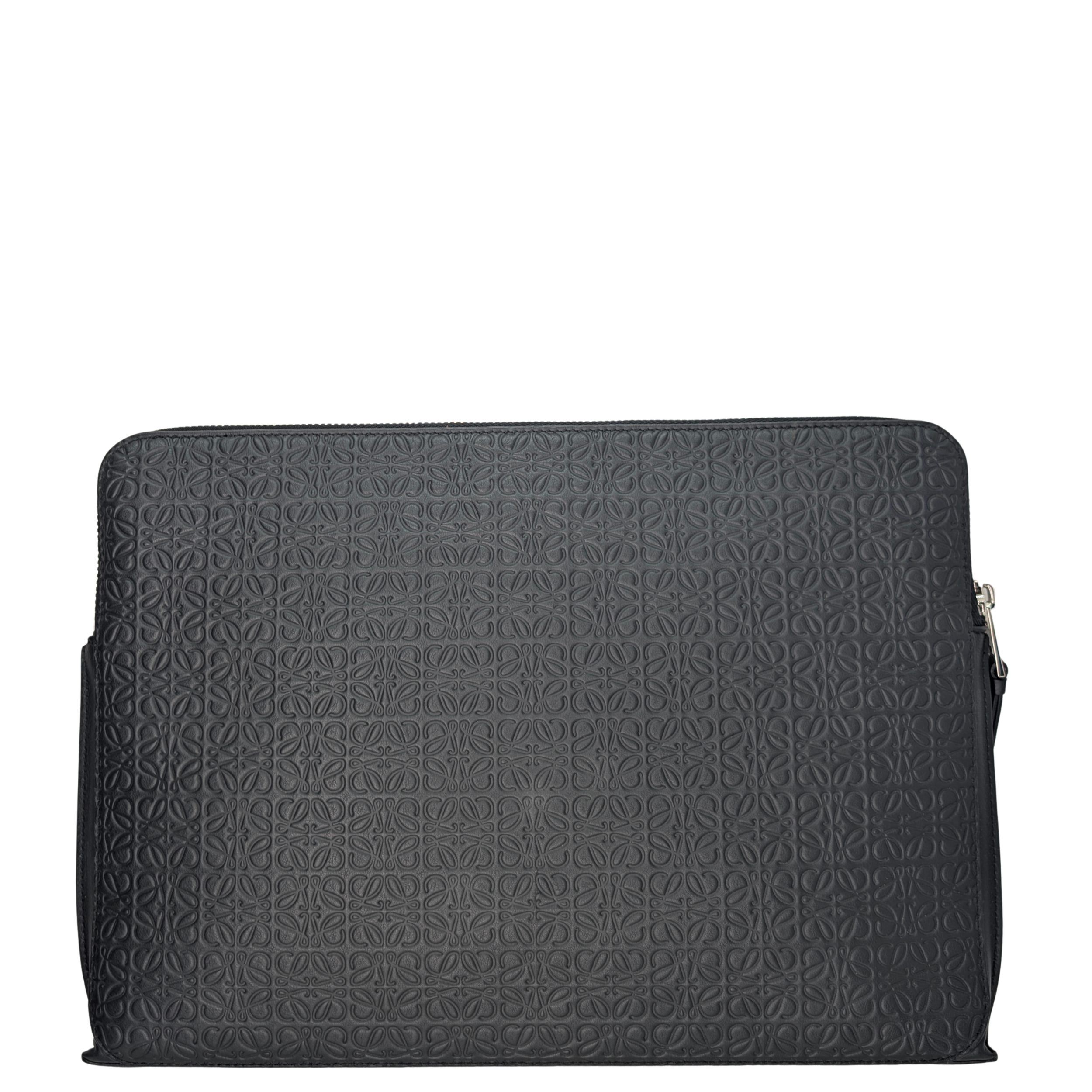 Loewe Anagram Embossed Document Laptop Pouch Black