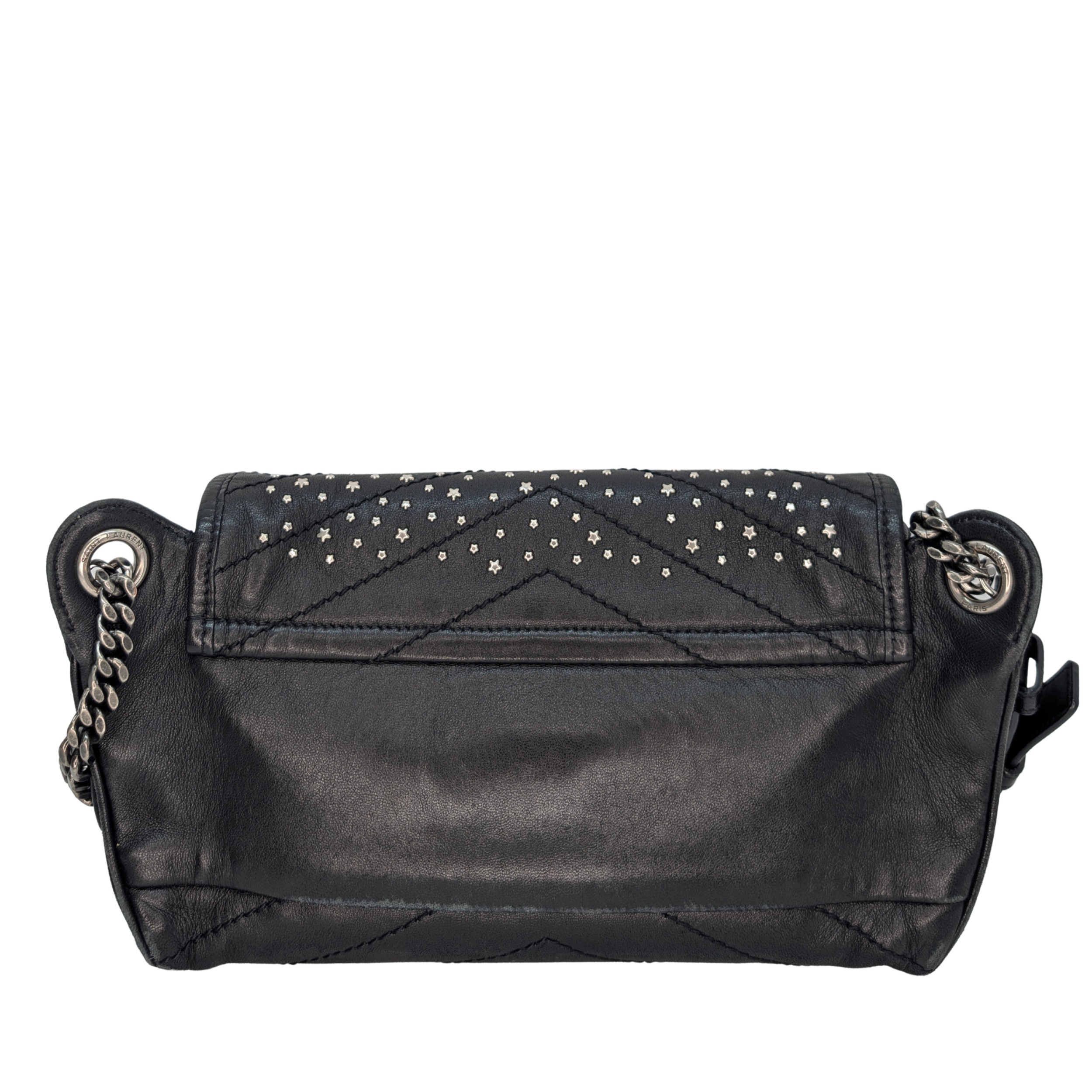 Saint Laurent Niki Stardust studded Bag Black