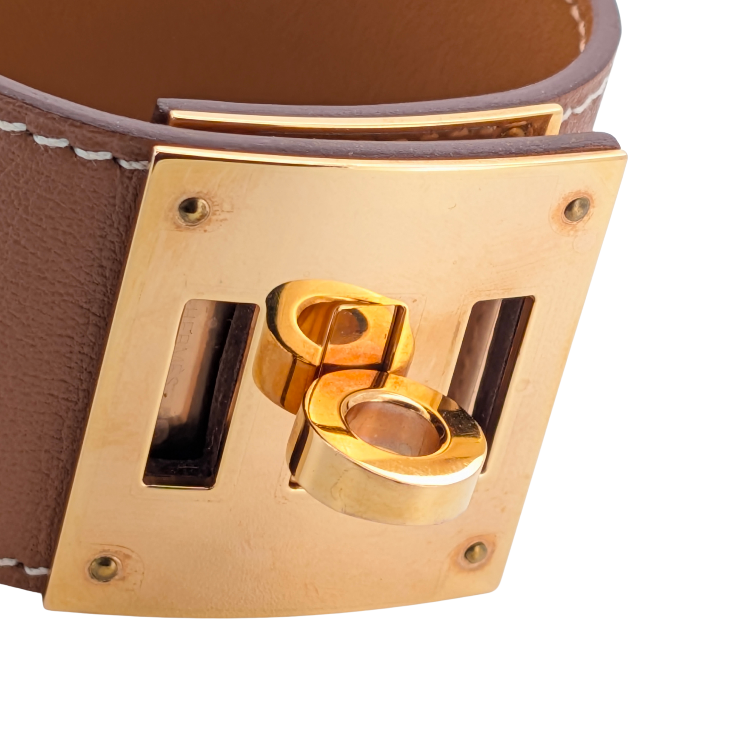 Hermes Bracelet Kelly Dog swift Leather Bracelet