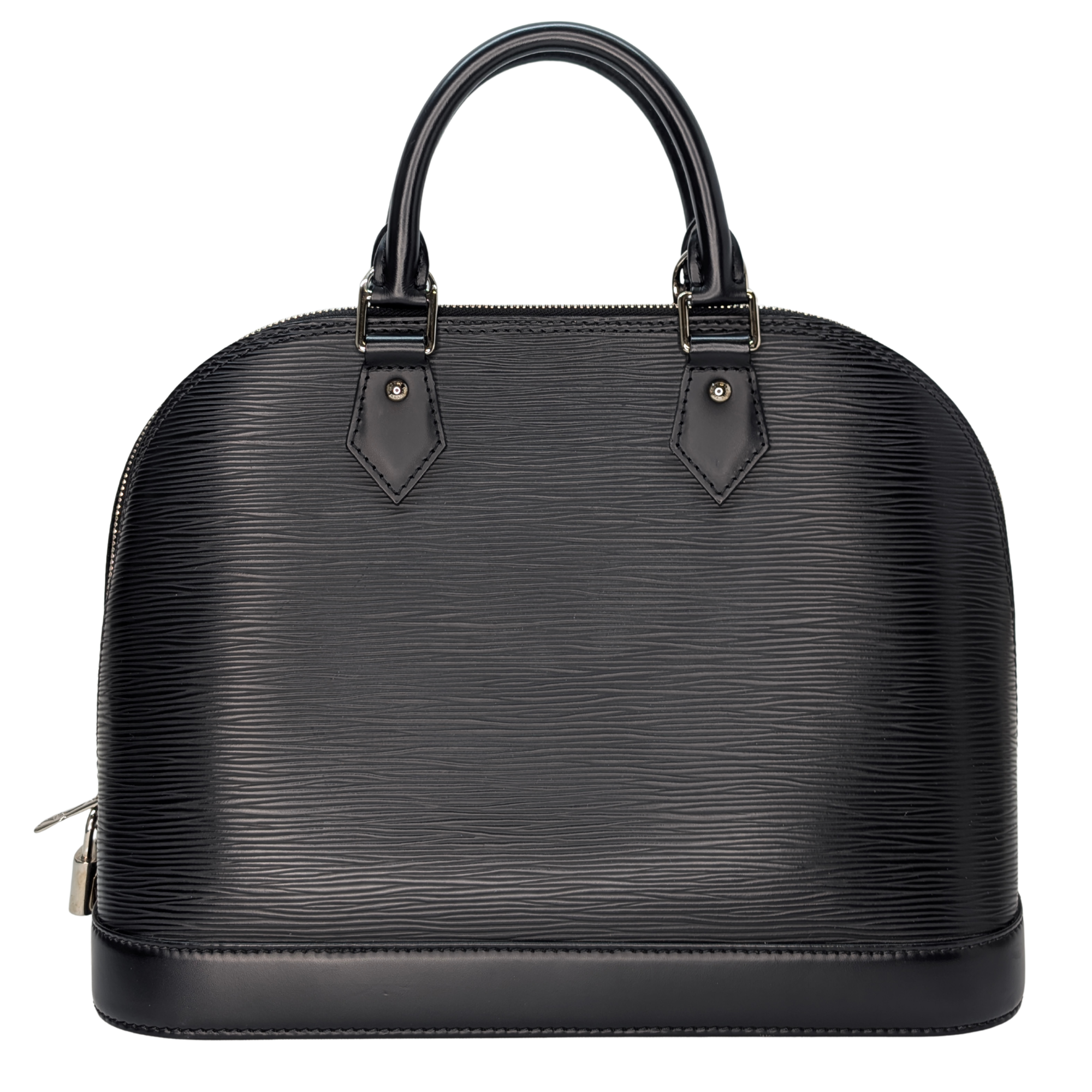 Louis Vuitton Alma MM Handbag Epi Leather Black