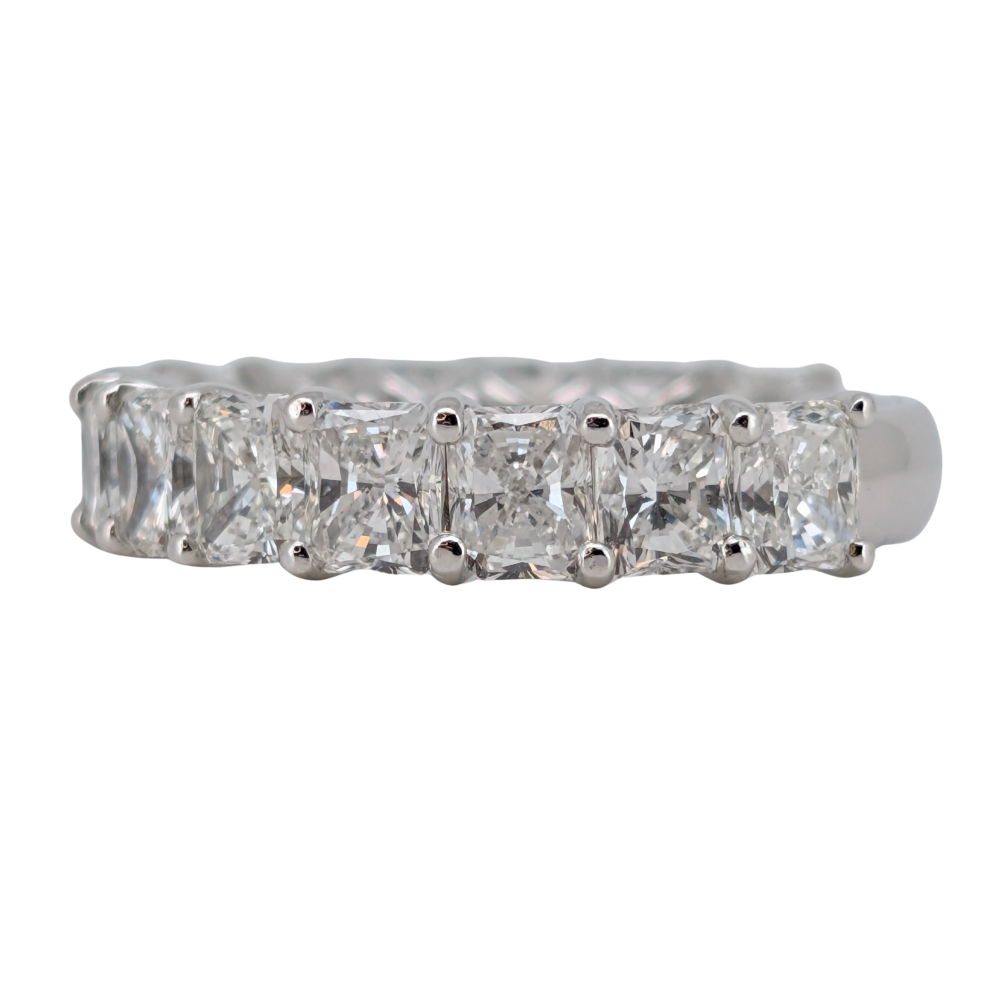 6.00ct Natural Diamond Radiant Cut Ring On 18K Gold