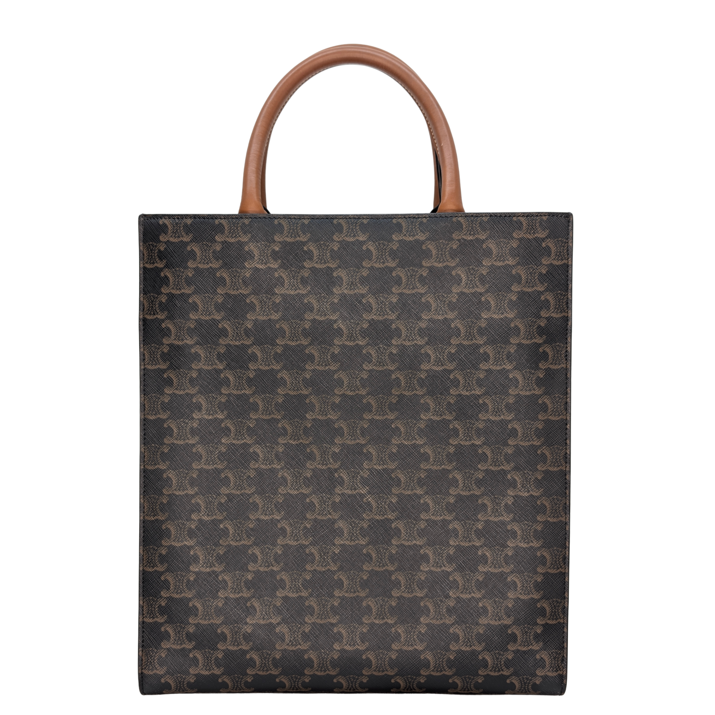 Celine Small Vertical Cabas Tote Bag Triomphe Canvas