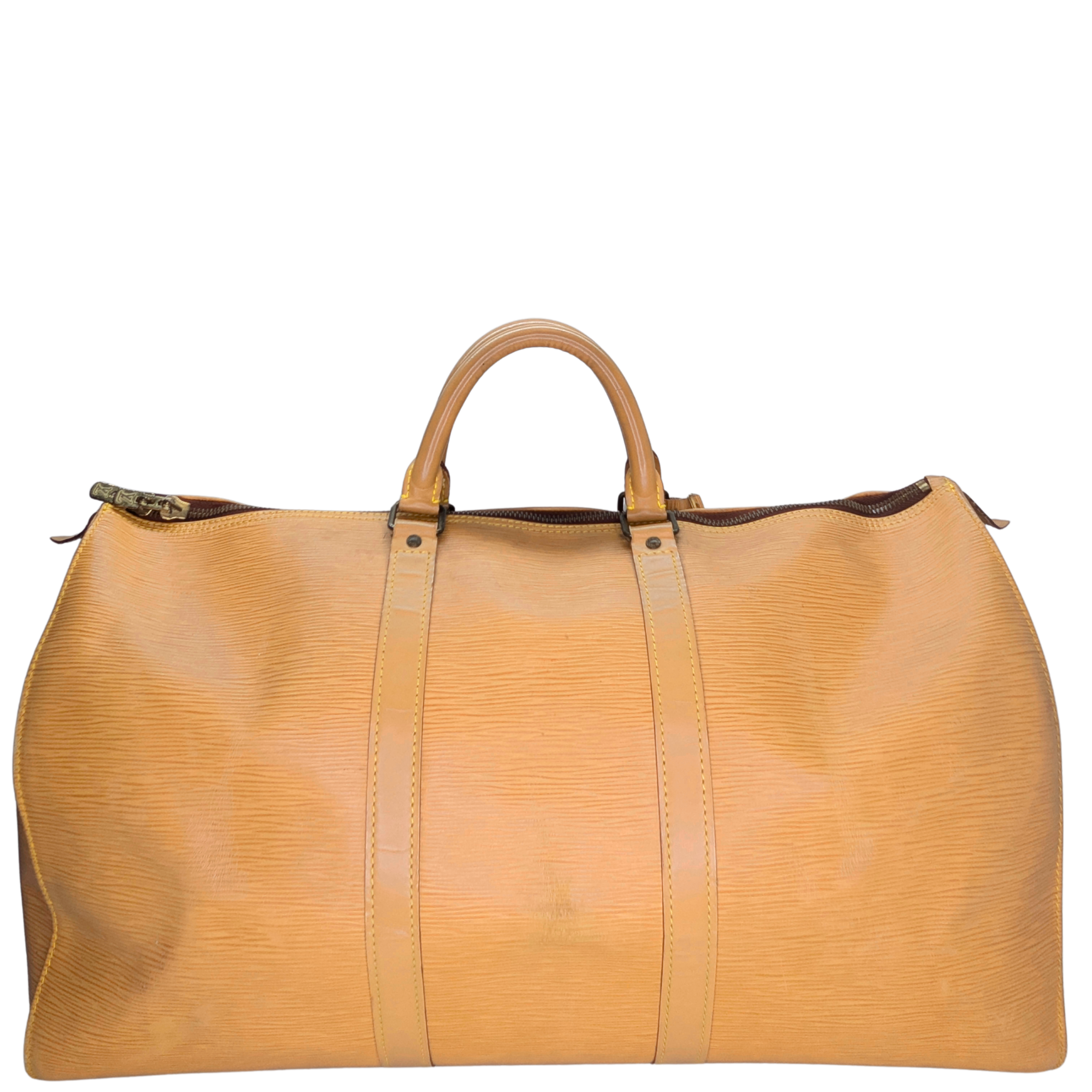 Louis Vuitton Keepall 50 Epi Bag Yellow