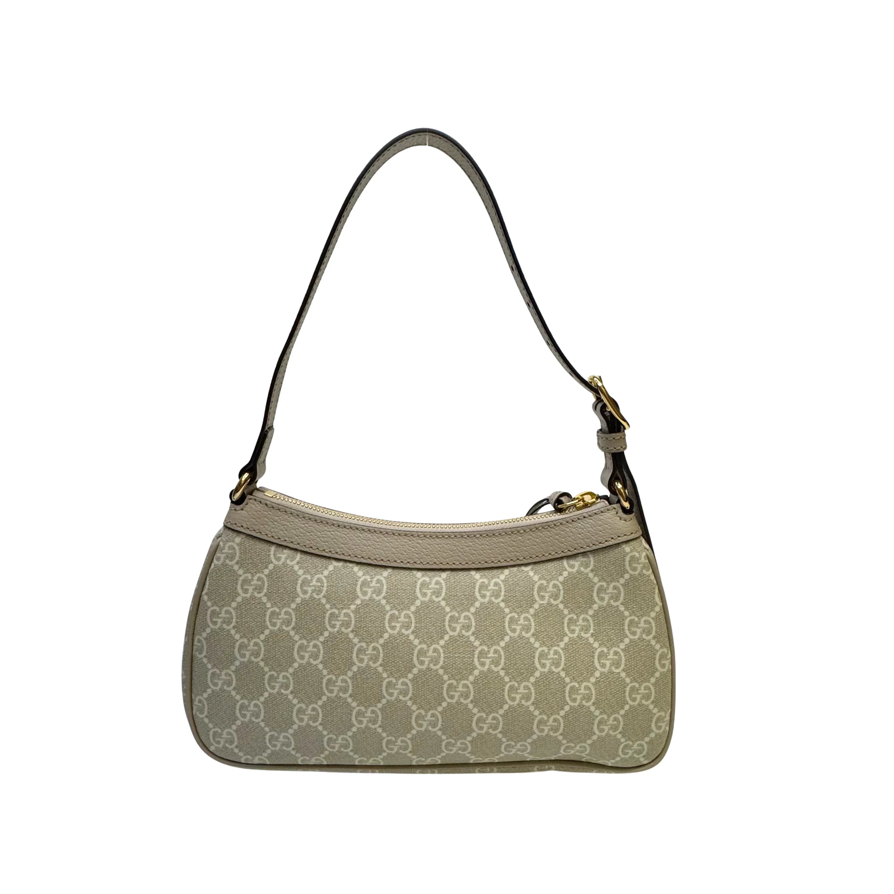 Gucci Ophidia Shoulder Bag GG Supreme Beige - Lost Designer