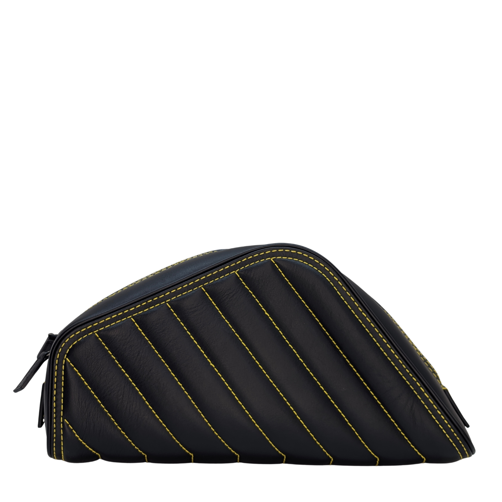 Balenciaga Quilted Car Clutch S Black And Yellow