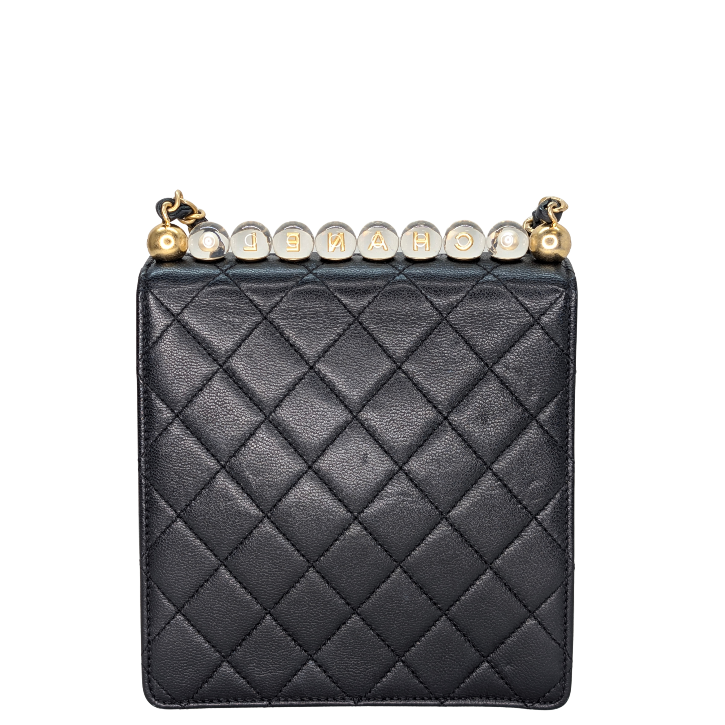 Chanel Chic Pearls Flap Bag Black
