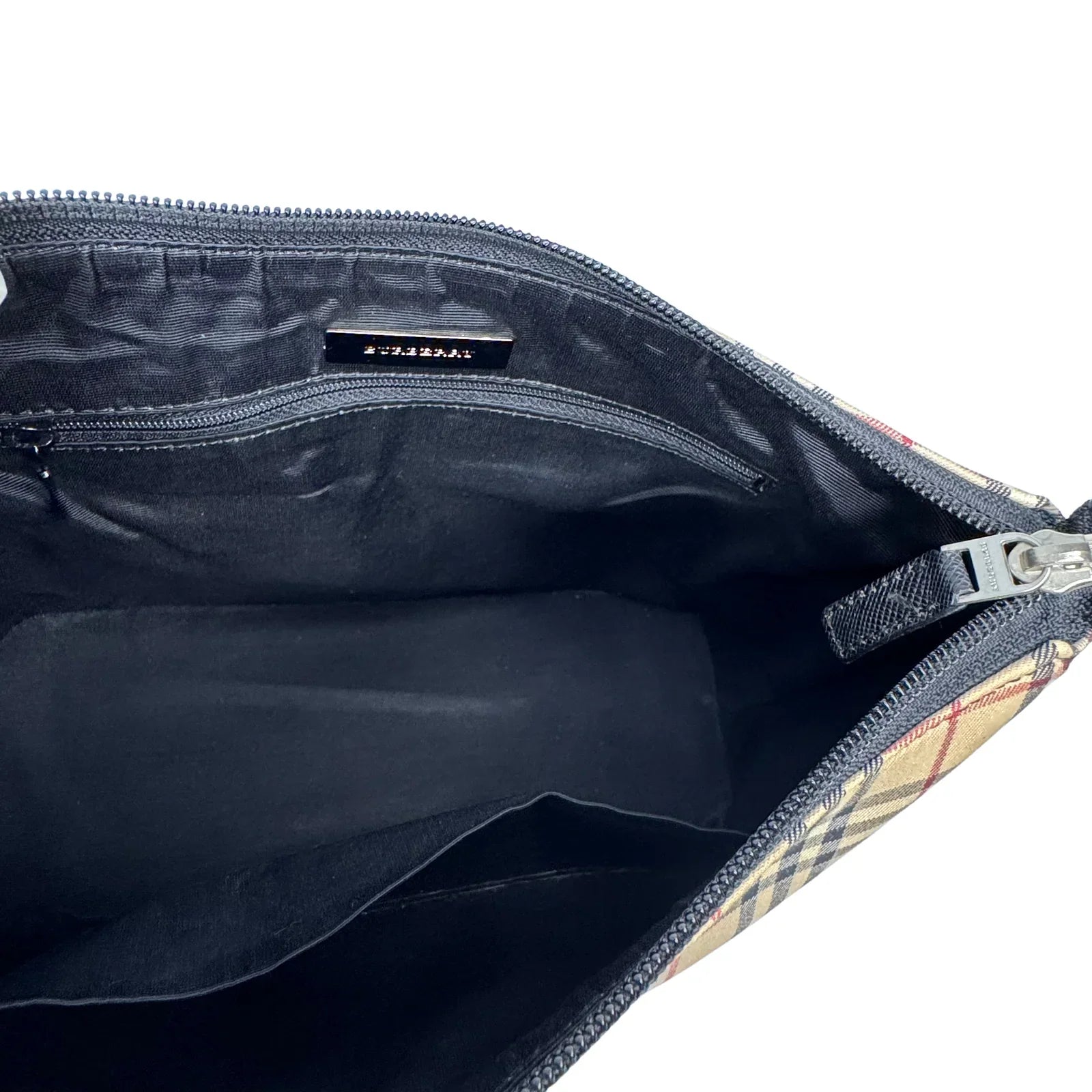Burberry Nova Check Leather Flap Shoulder Bag - Lost Designer