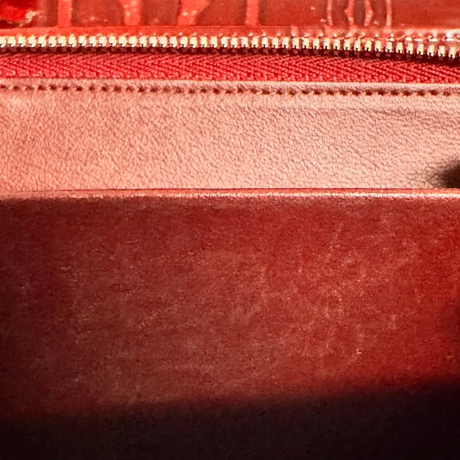 Cartier Long Leather Wallet Deep Red - Lost Designer
