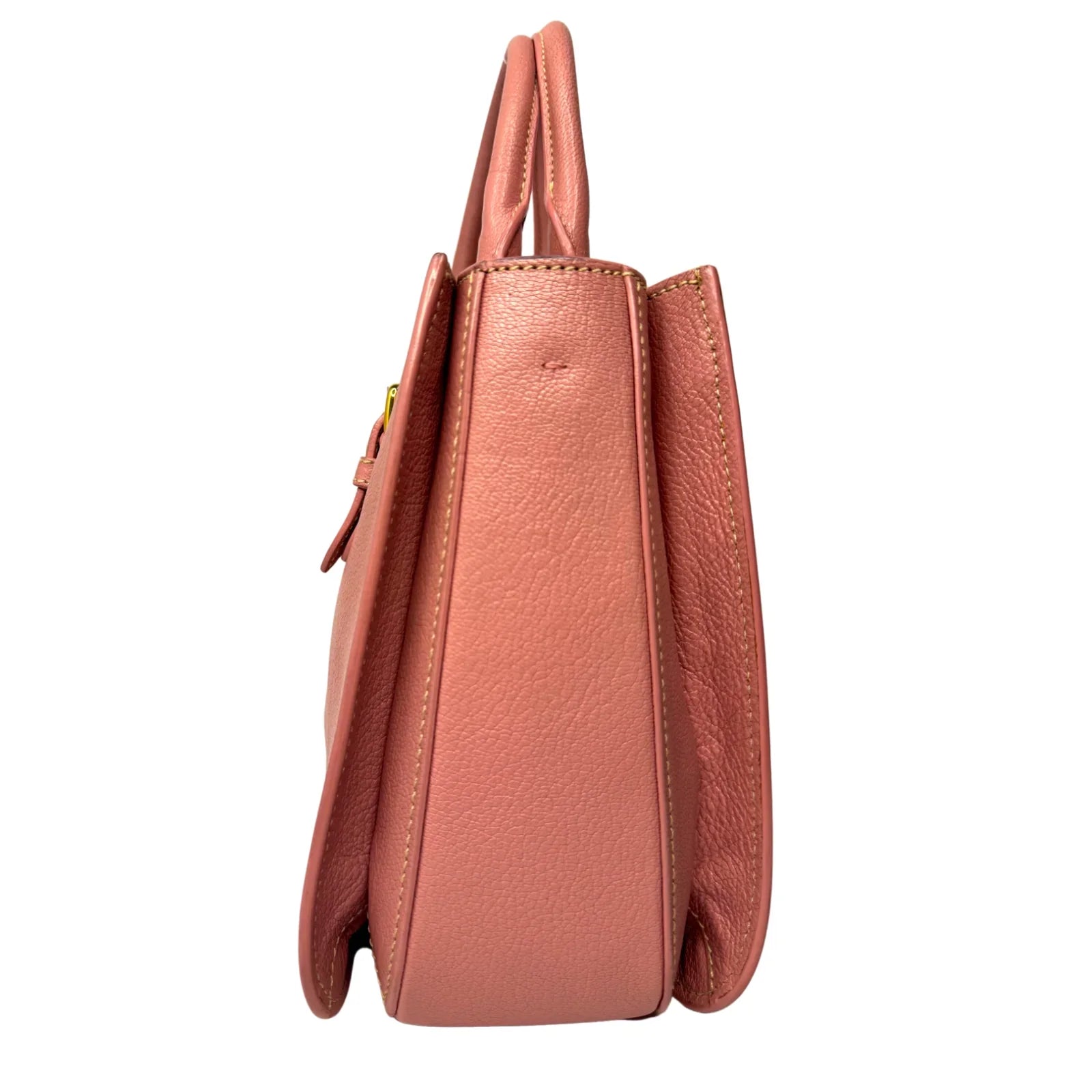 Miu Miu Goatskin Madras Shopping Crossbody Tote Bag Pink - Lost Designer