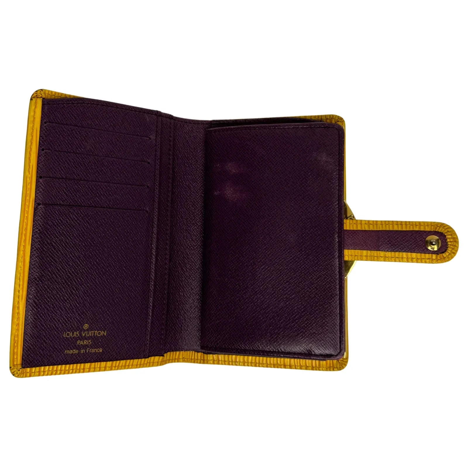Louis Vuitton Epi Leather Long Wallet Yellow - Lost Designer