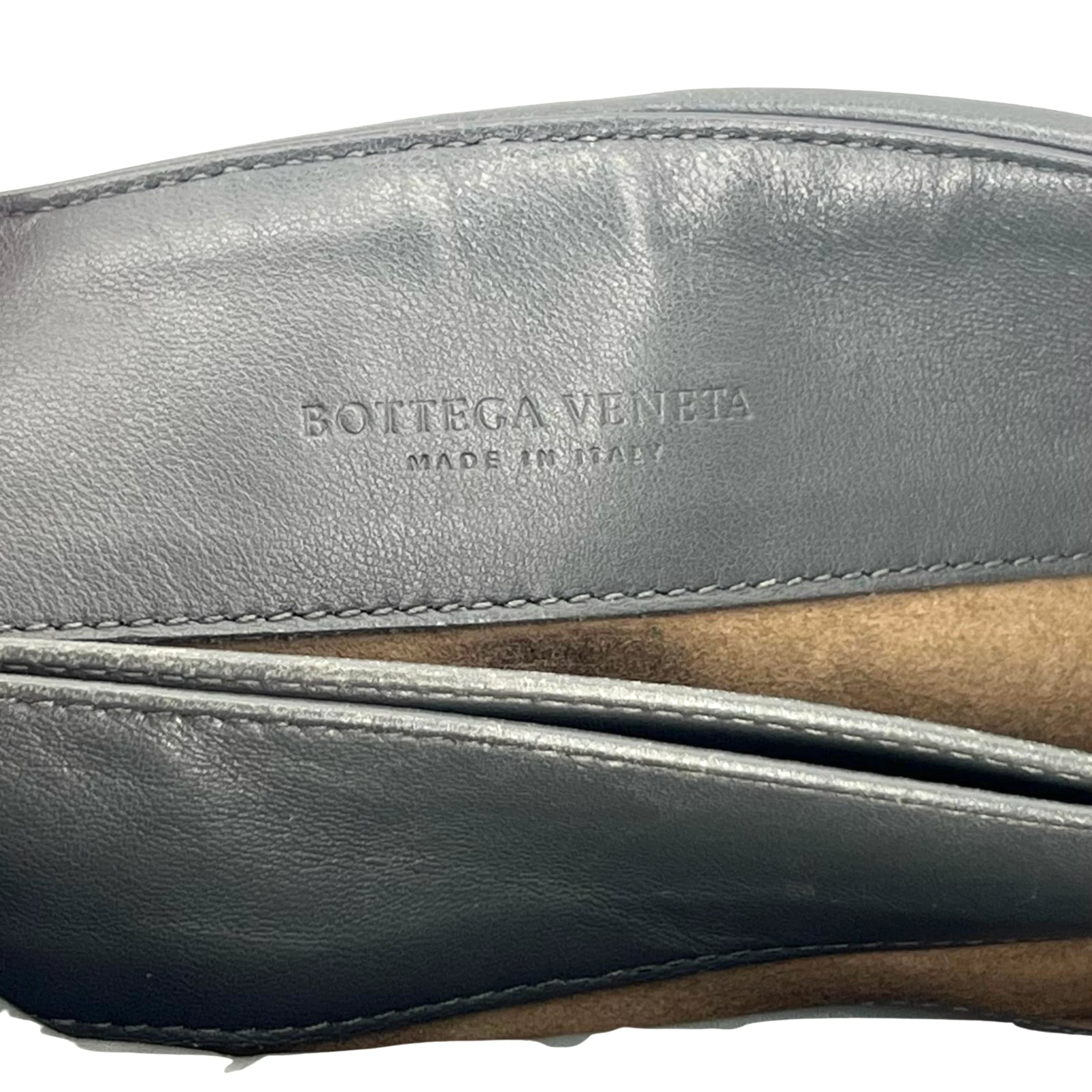 Bottega Veneta Nappa Intrecciato Medium Olimpia Bag – Steel Grey - Lost Designer
