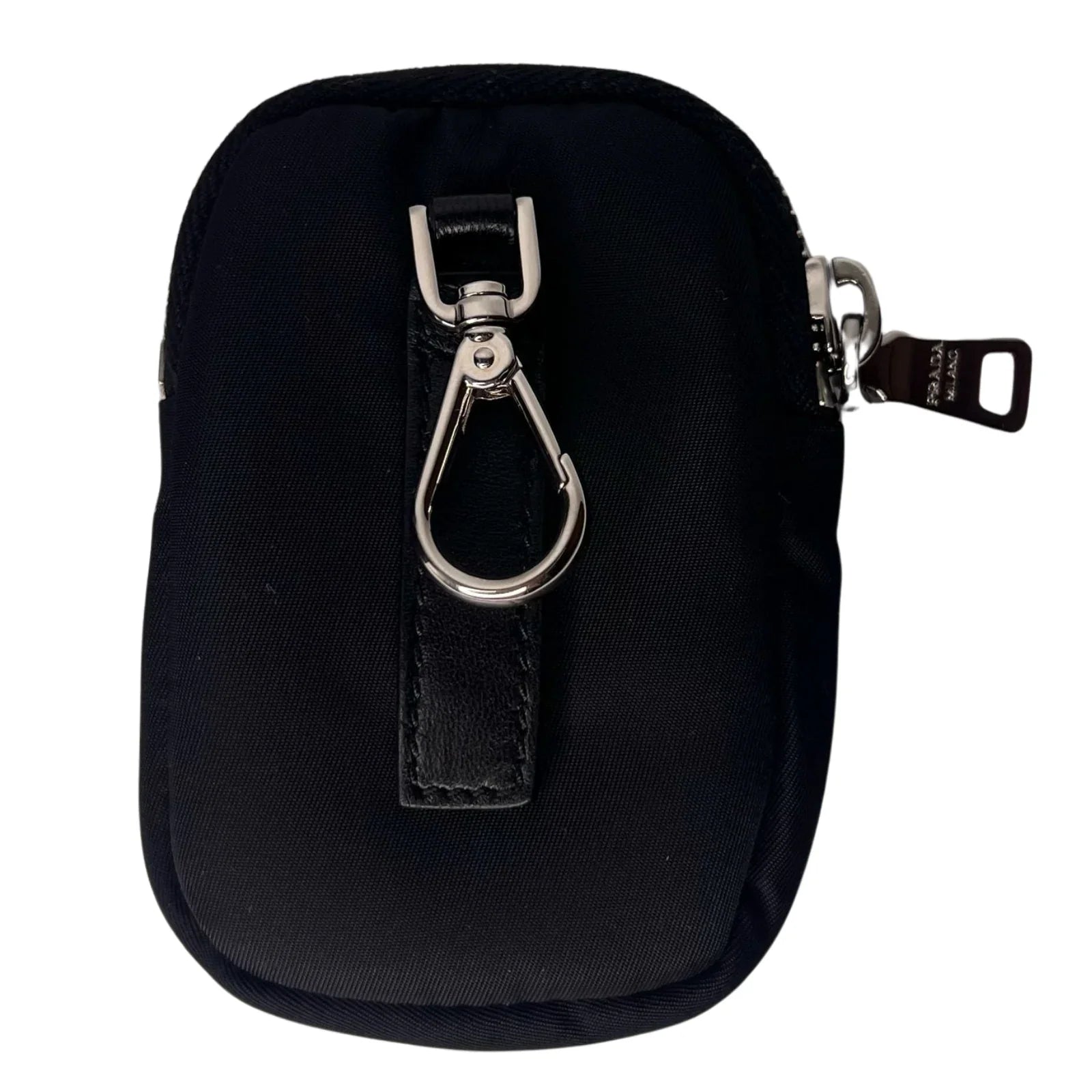 Prada Quilted Re-Nylon Crossbody Bag with Detachable Pouch Black - Lost Designer