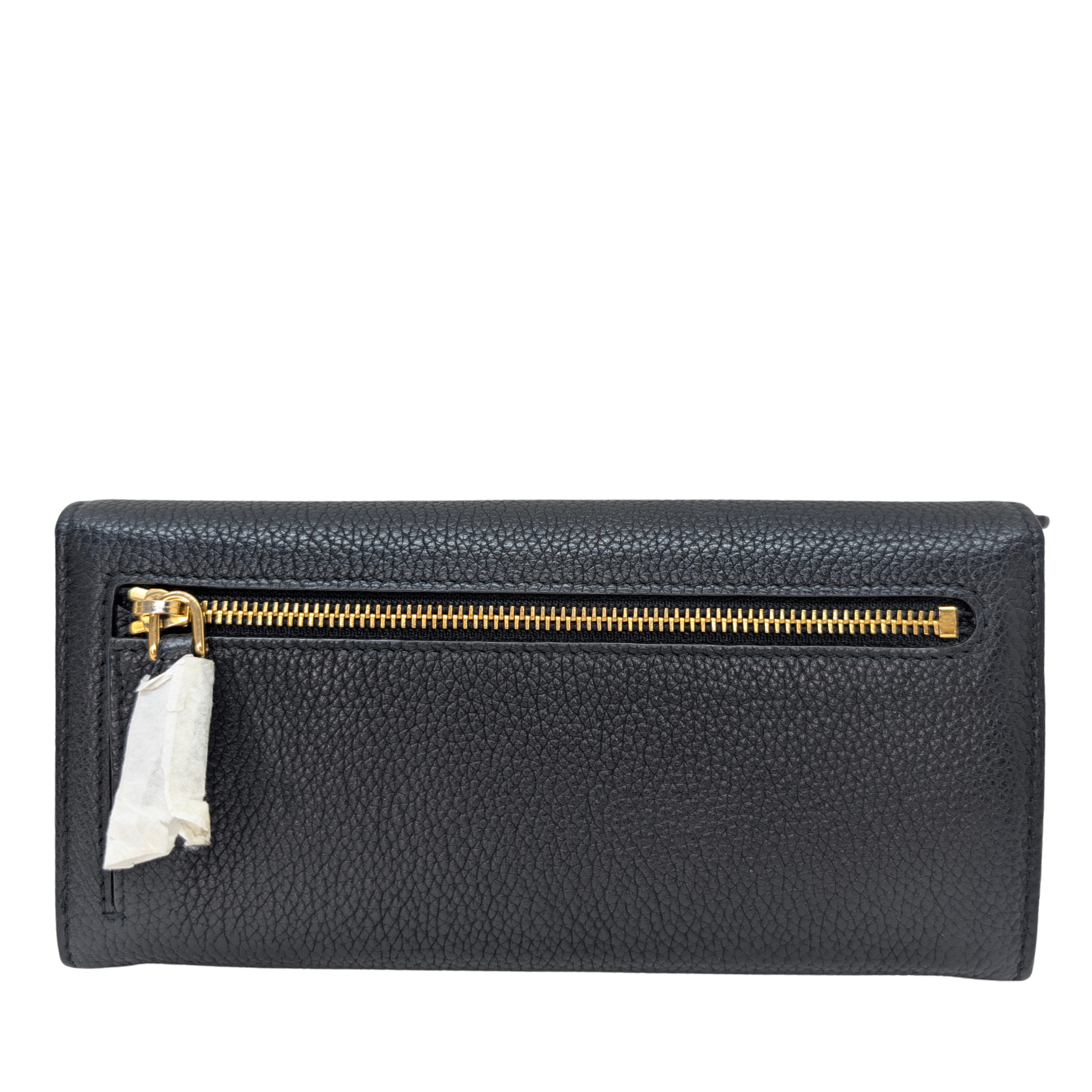 Prada Vitello Grain Nero Long Wallet