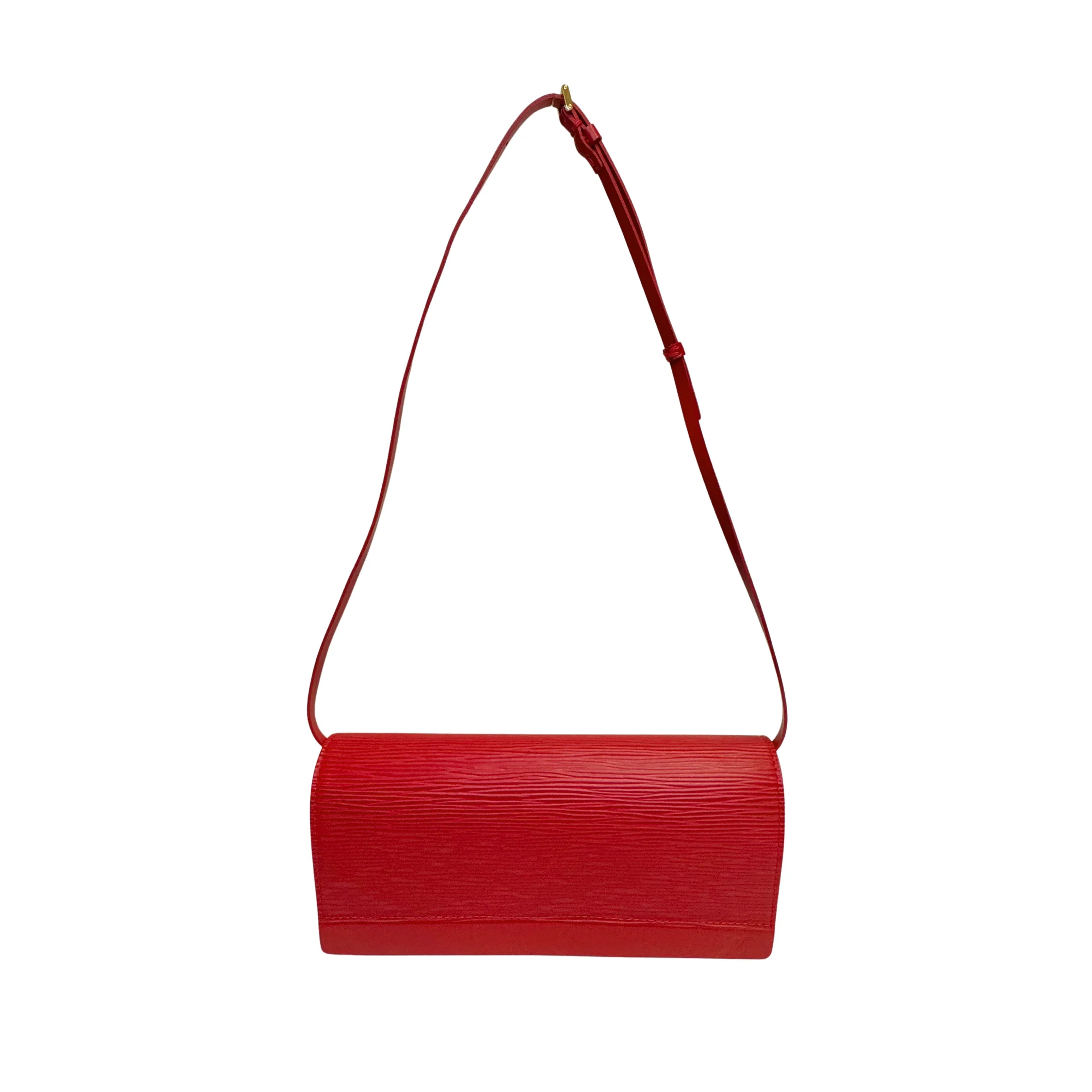 Louis Vuitton Epi Honfleur Castillan Red Shoulder Bag - Lost Designer
