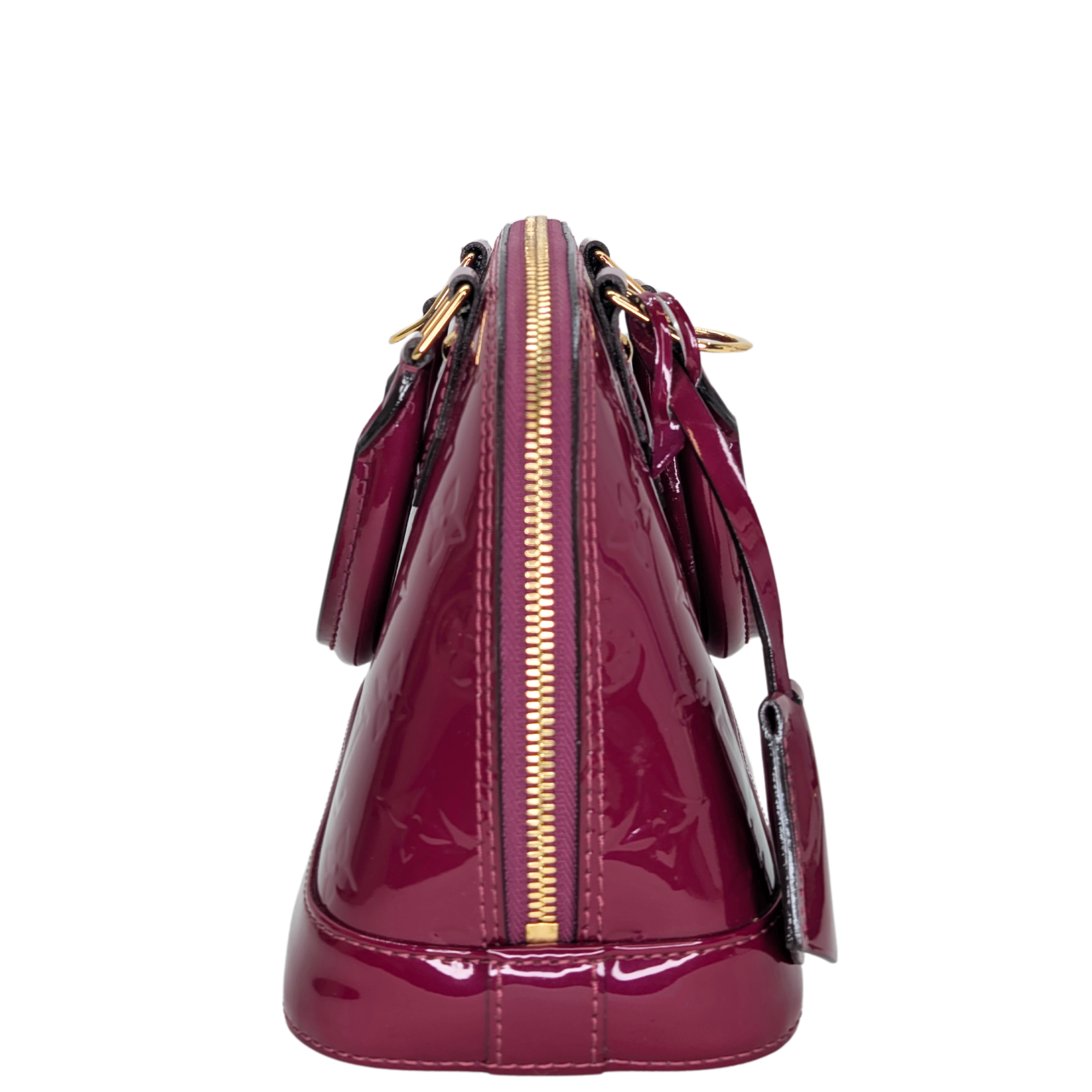 Louis Vuitton Alma BB Monogram Vernis purple