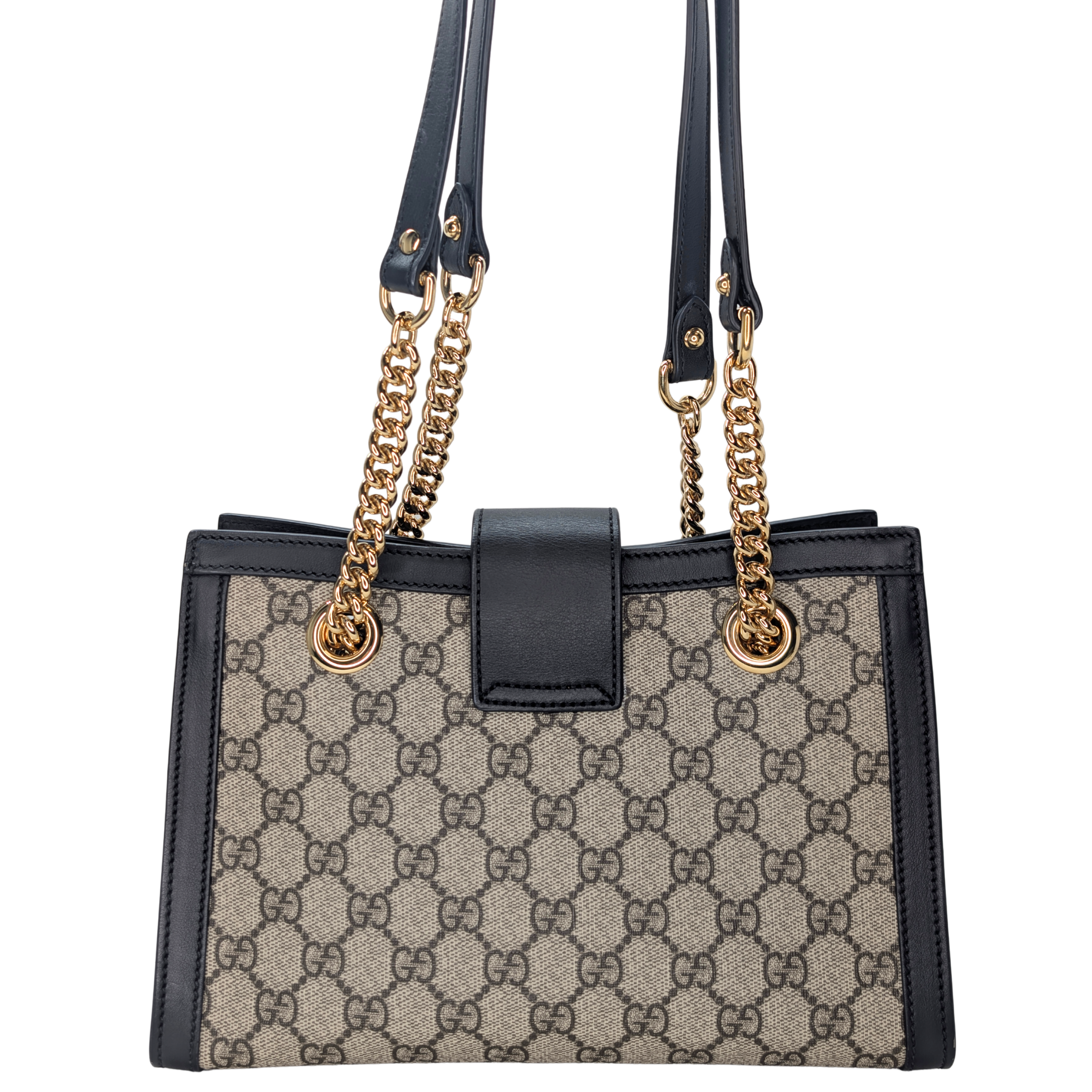 Gucci GG Supreme Padlock 小号托特包