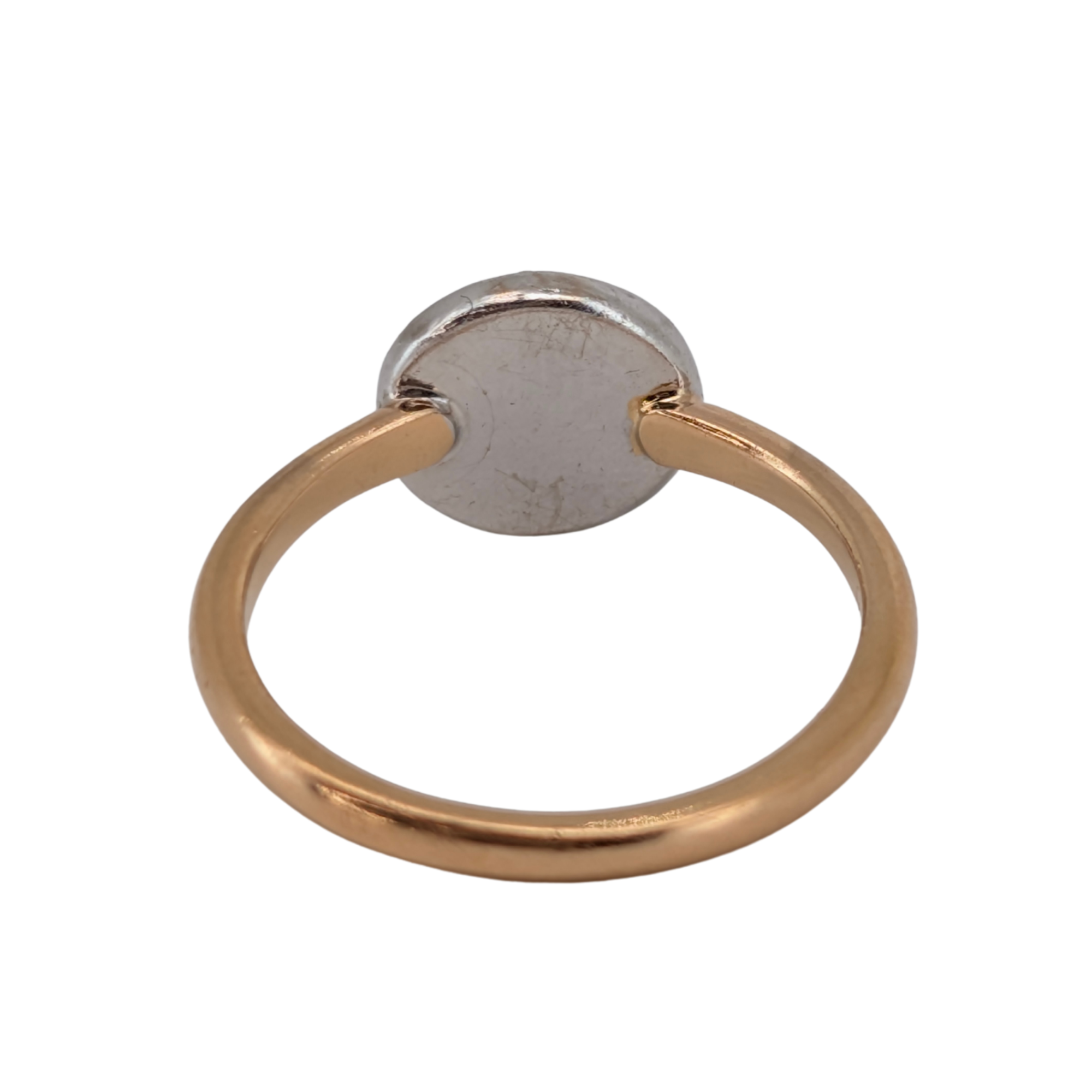 0.35Ct Natural Cluster Brilliant Cut Diamond Ring On 18K Gold