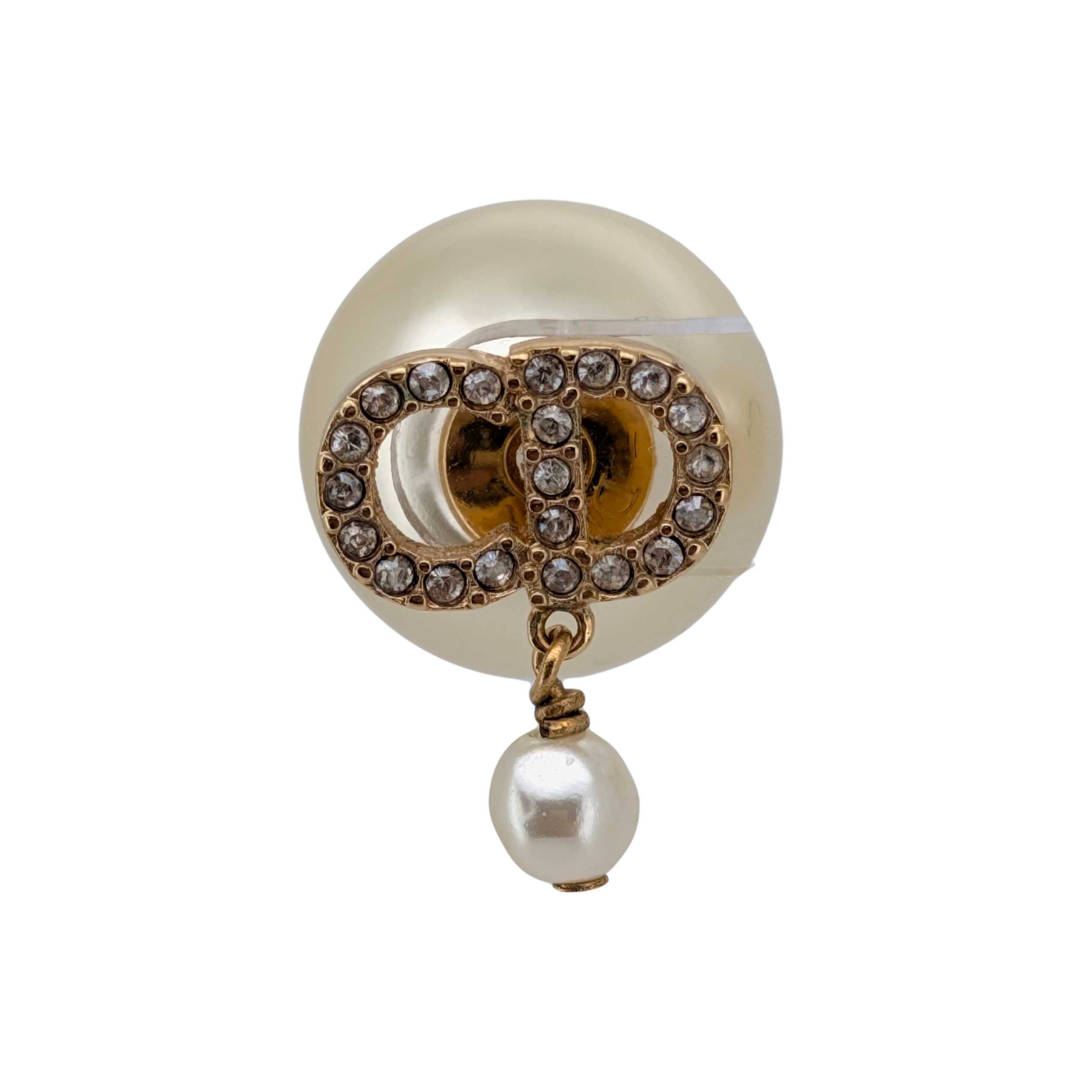 Dior Tribales Crystal Gold Tone Earrings