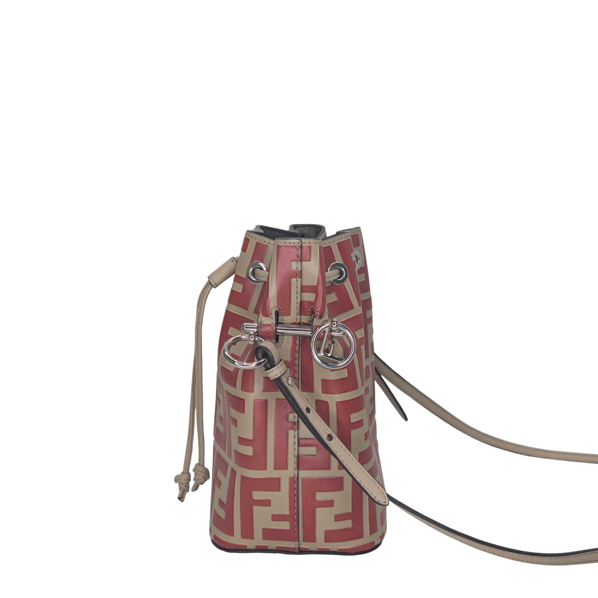 Fendi Mon Tresor Bucket Bag Red