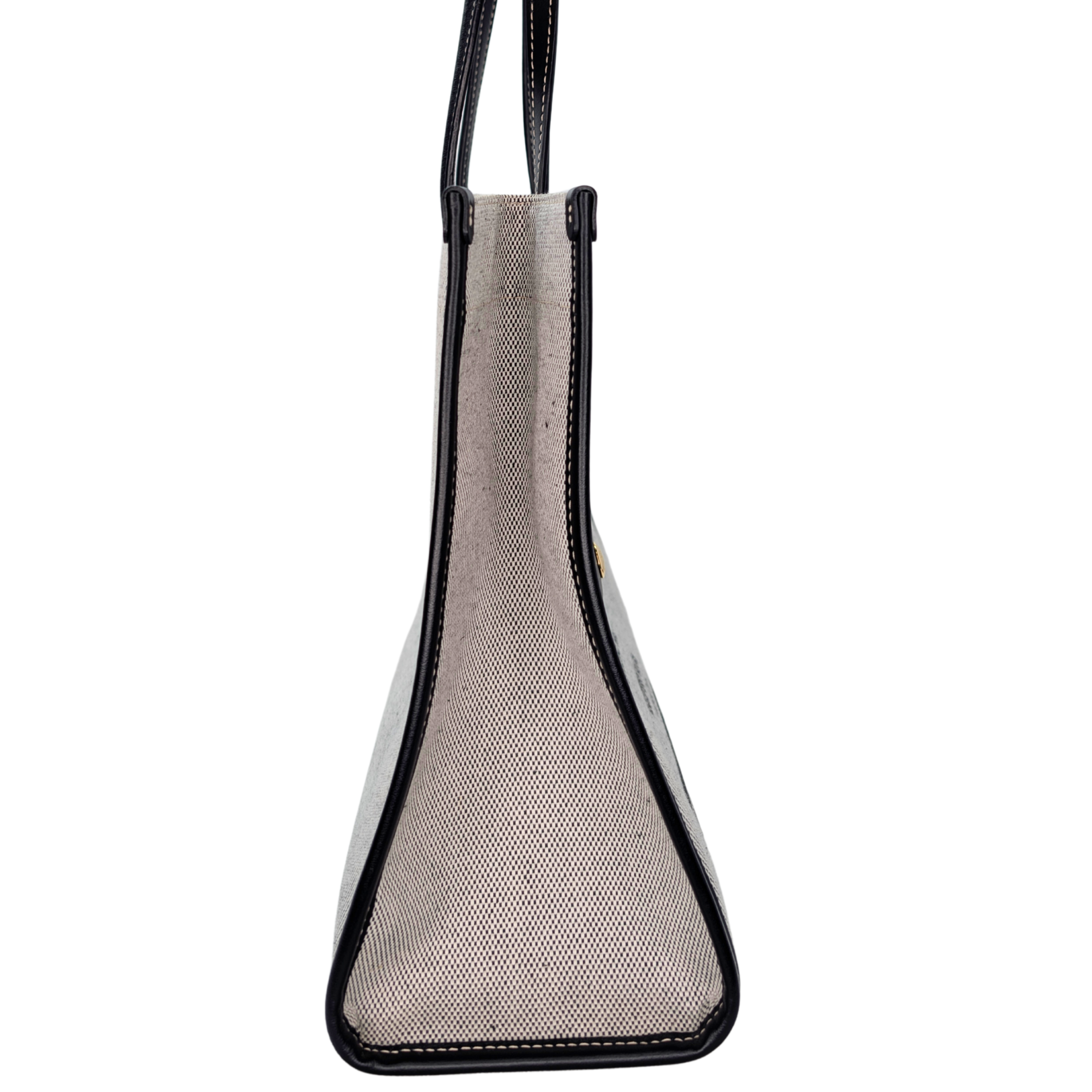 Burberry Canvas Smooth Calfskin Medium Two Tone Freya Tote