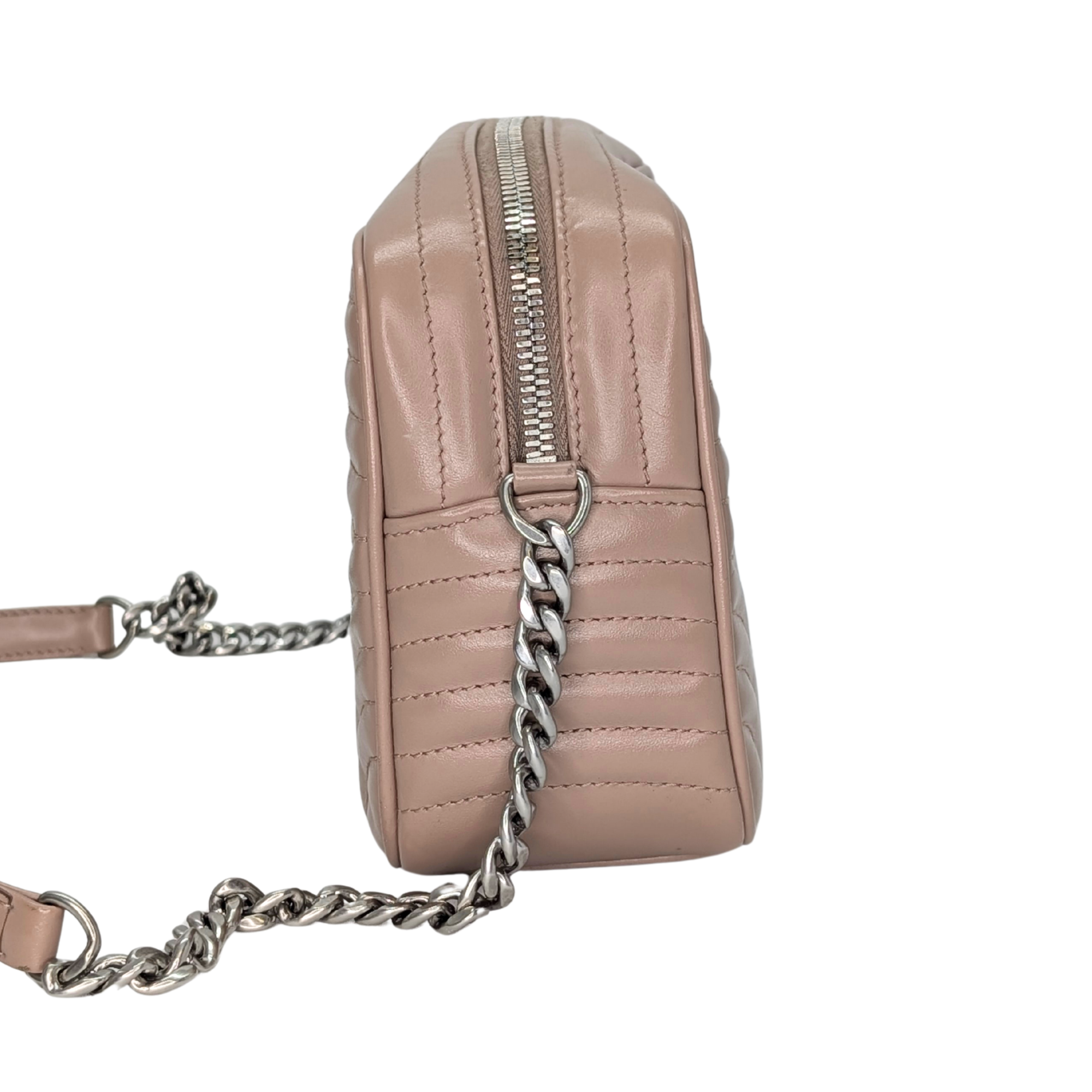Prada Diagramme Camera Bag Leather Beige