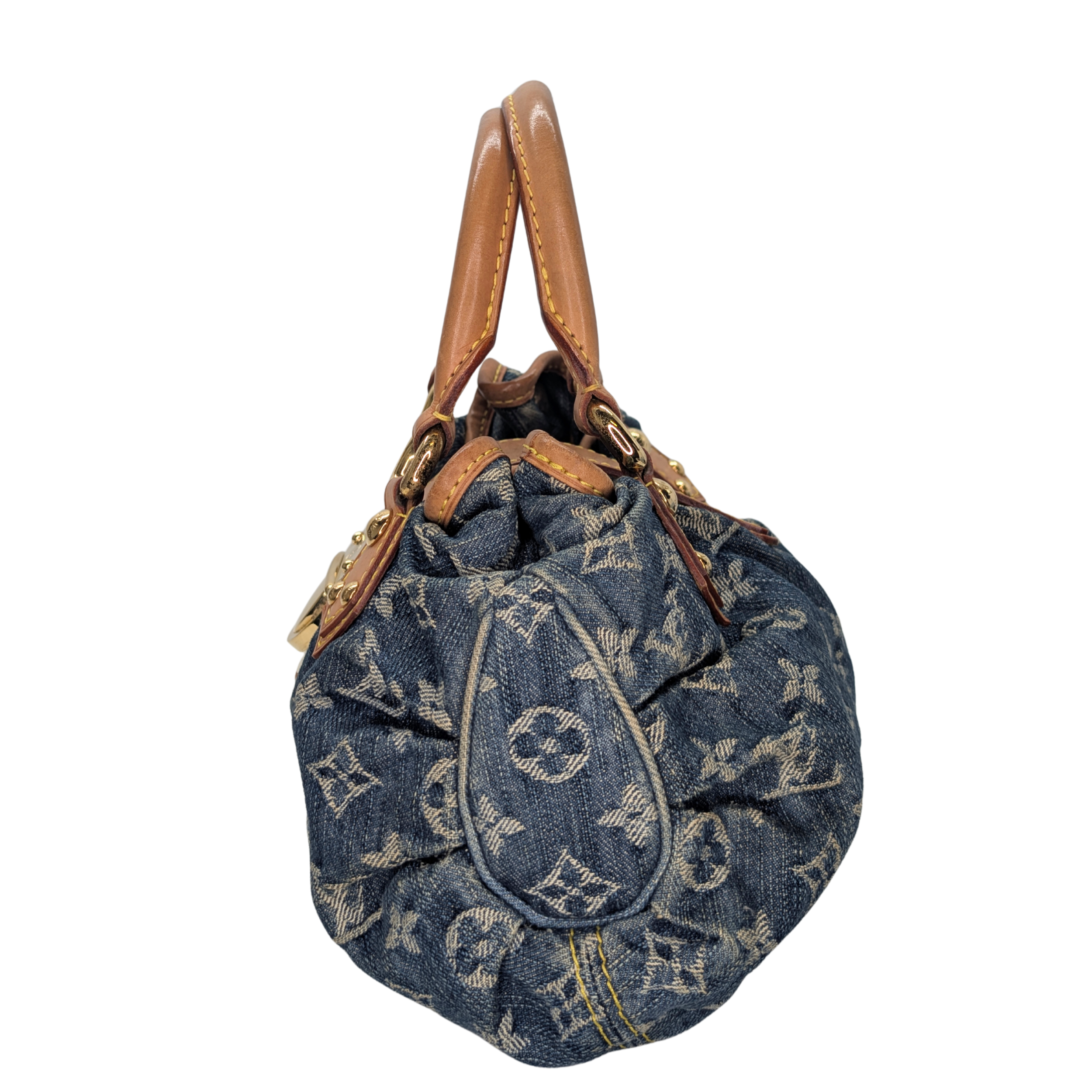 Louis Vuitton Pleaty Monogram Denim Handbag