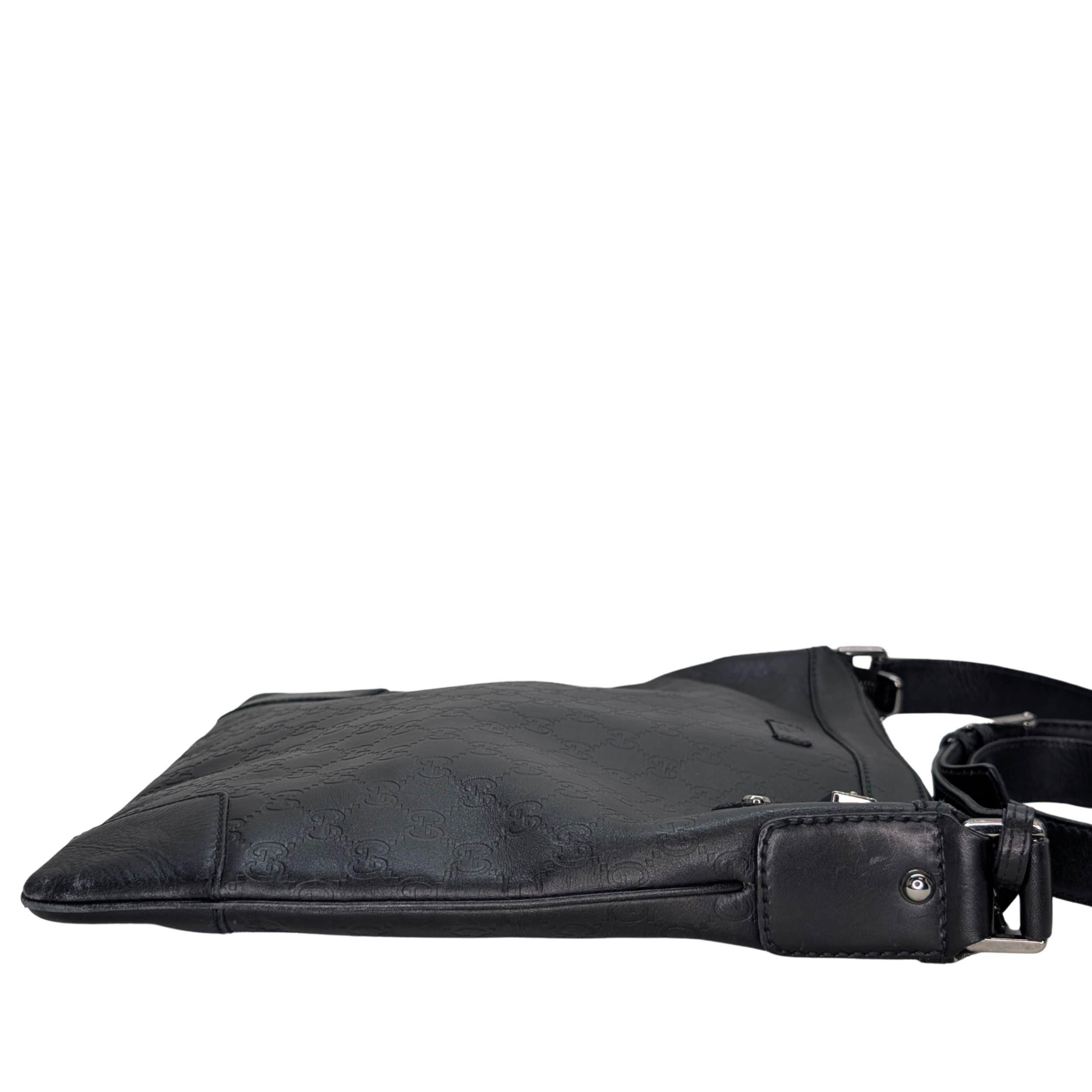 Gucci Guccissima Messenger Bag Large Black