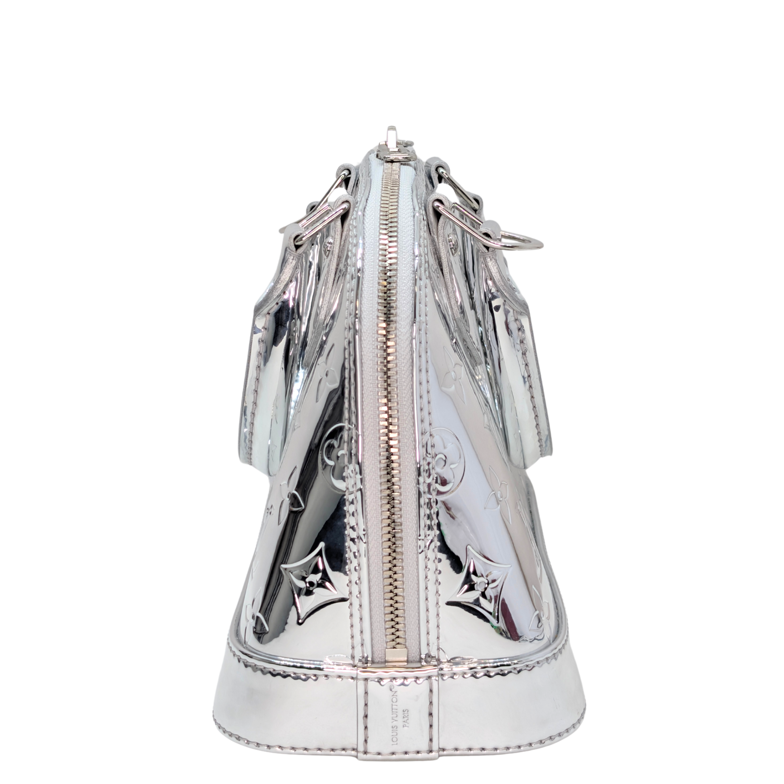 Louis Vuitton Monogram Miroir Alma BB Silver Ski Collection