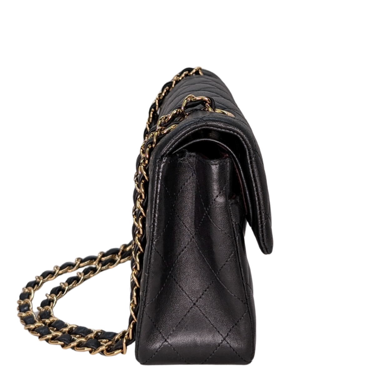 Chanel Small Classic Double Flap Bag Lambskin Black GHW