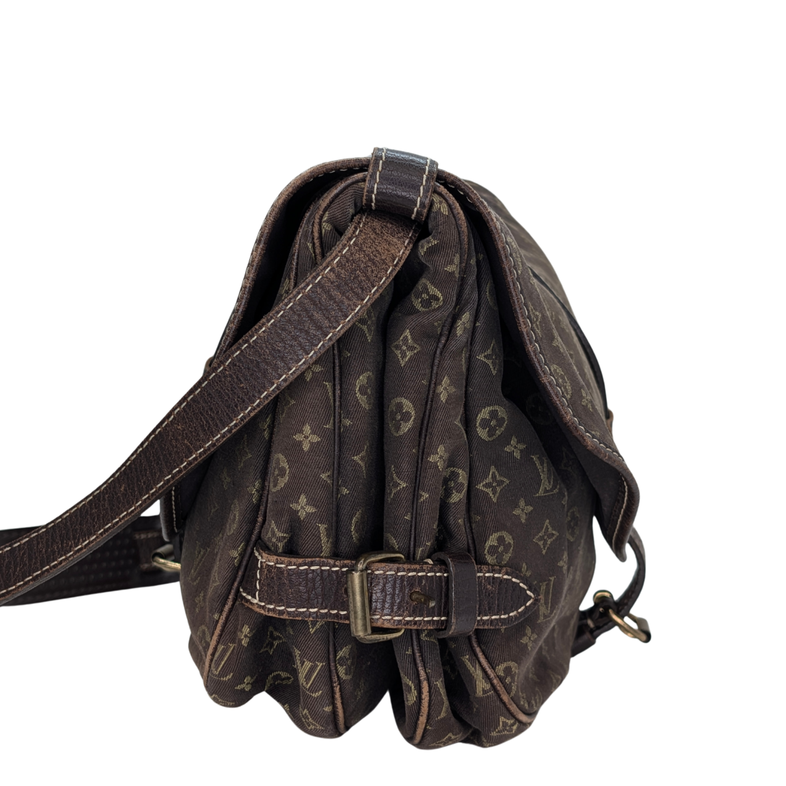 Louis Vuitton Saumur 30 Mini Lin Monogram Crossbody Bag