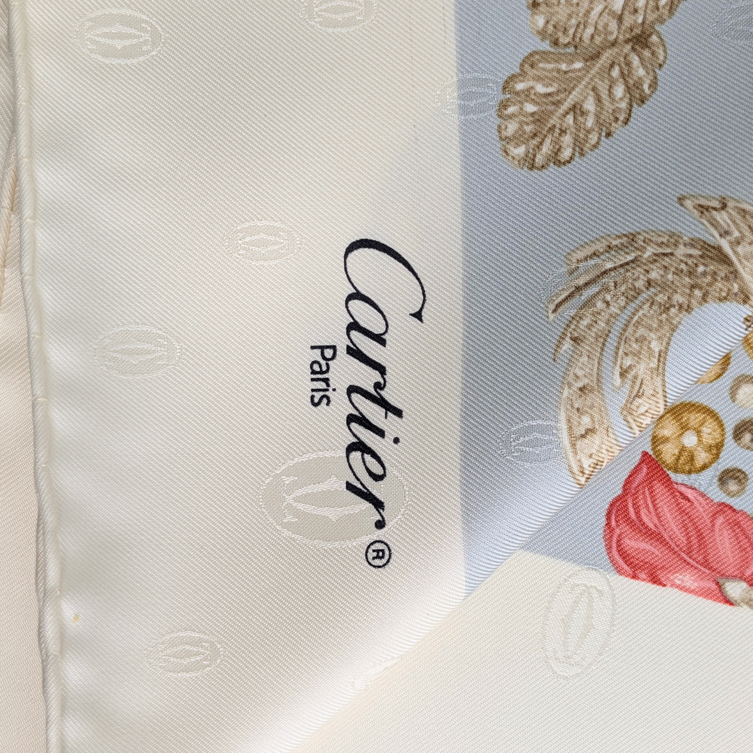 Cartier silk scarf Multicolour