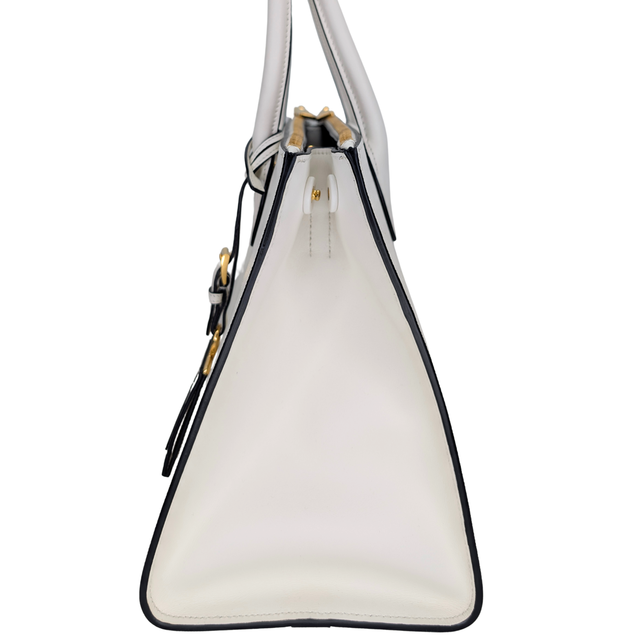 Prada Saffiano City Saffiano Paradigme Bag WHite