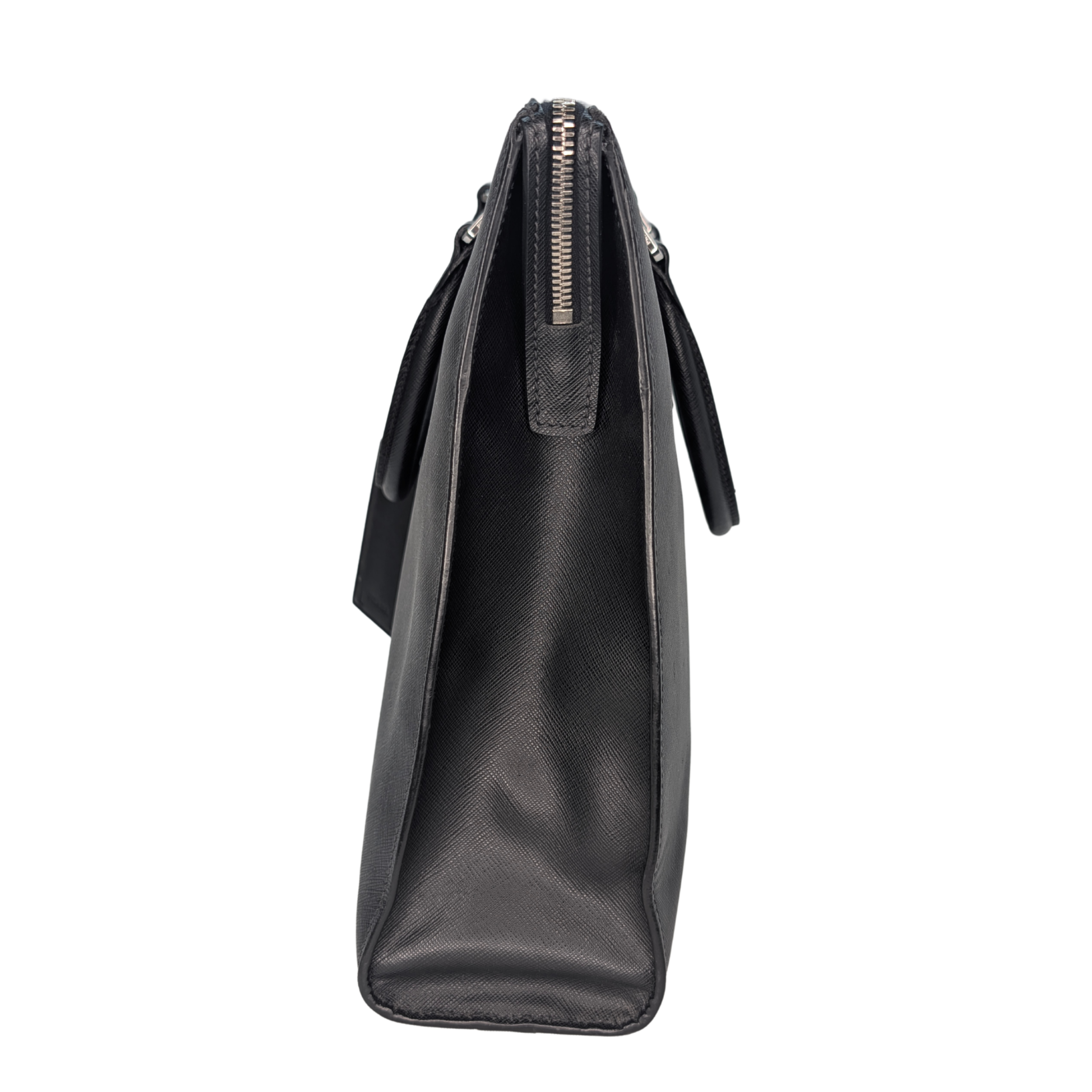 Prada Saffiano leather Briefcase Bag Black