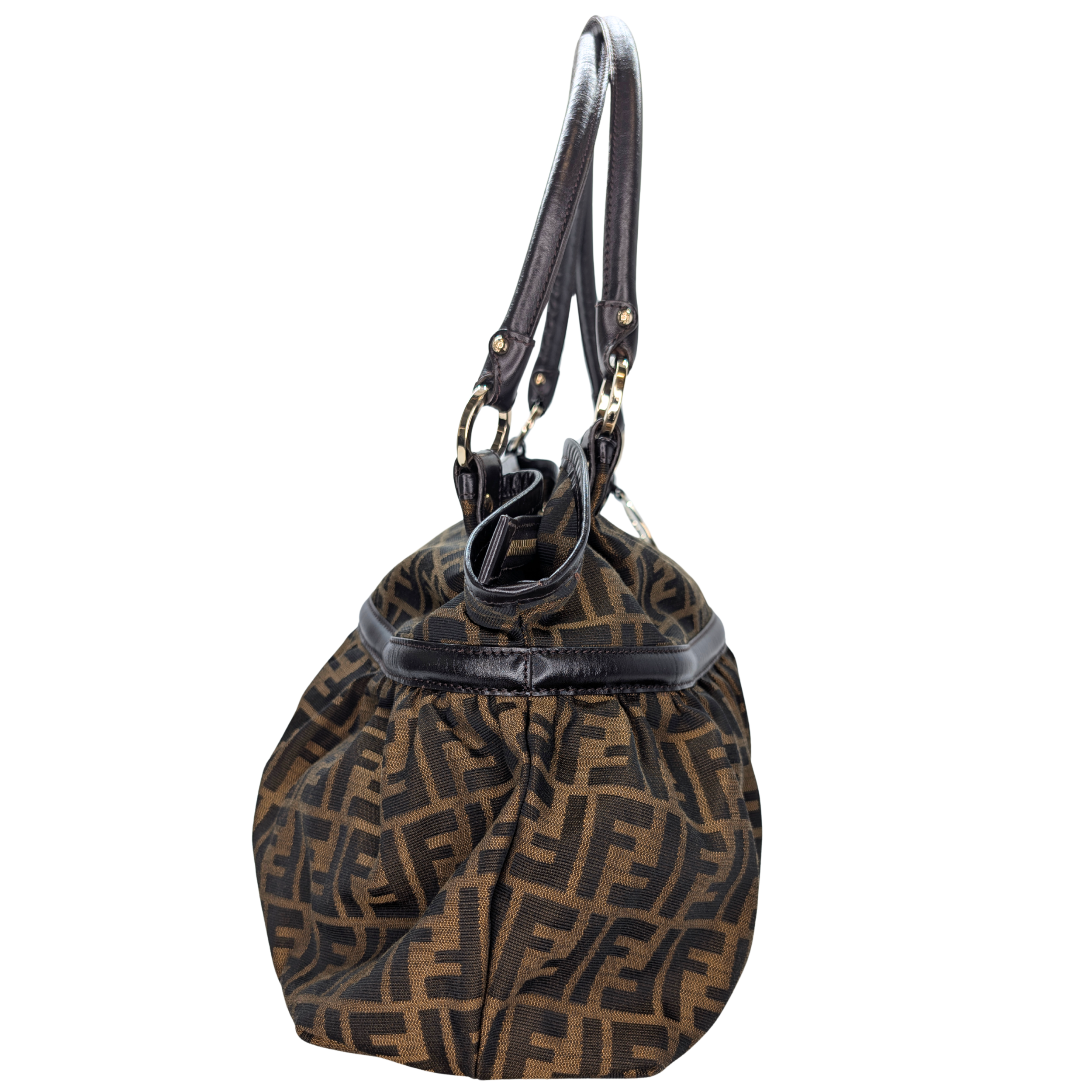 Fendi Tobacco Zucca Chef Shoulder Bag